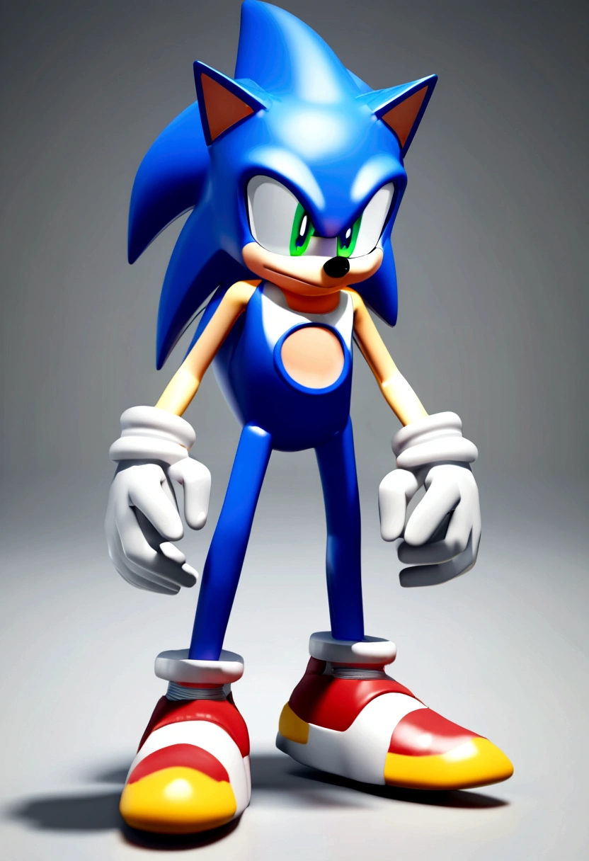 Masterpiece, Hyper detailed, Best quality, UHD, (((3D))), ((anatomically correct)),Sonic