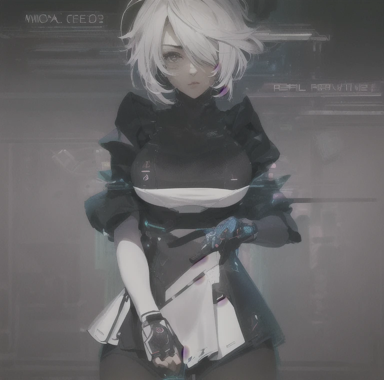 ((La mejor calidad)), ((obra maestra)), (muy detallado:1.3), ..............3D, Beautiful (cyberpunk:1.3) Mujer hacker, peinado corto,pelo corto, Volver al visor, cabello grueso, Terminal de ordenador operativo, Pantalla montada en la cabeza, computer server, Pantalla LCD, fiber optic cable, Logotipo de la empresa, HDR (High Dymanic Range), Trazado de rayos, NVIDIA RTX, Super resolution, Irreal 5, Subsoil Scatter, Textura PBR, Post-procesamiento, Anisotropic filtering, profundidad de campo, maximum sharpness and sharpness, Texturas multicapa, Albedo y Highlight Maps, Sombreado de superficies, Accurate simulation of light-material interactions, proporciones perfectas, Renderizado de octanaje, duotone lighting, ISO bajo, balance de blancos, Regla de los tercios, amplia apertura, 8K RAW, efficient sub-pixels, sub-pixel convolution, glow particles, dynamic pose