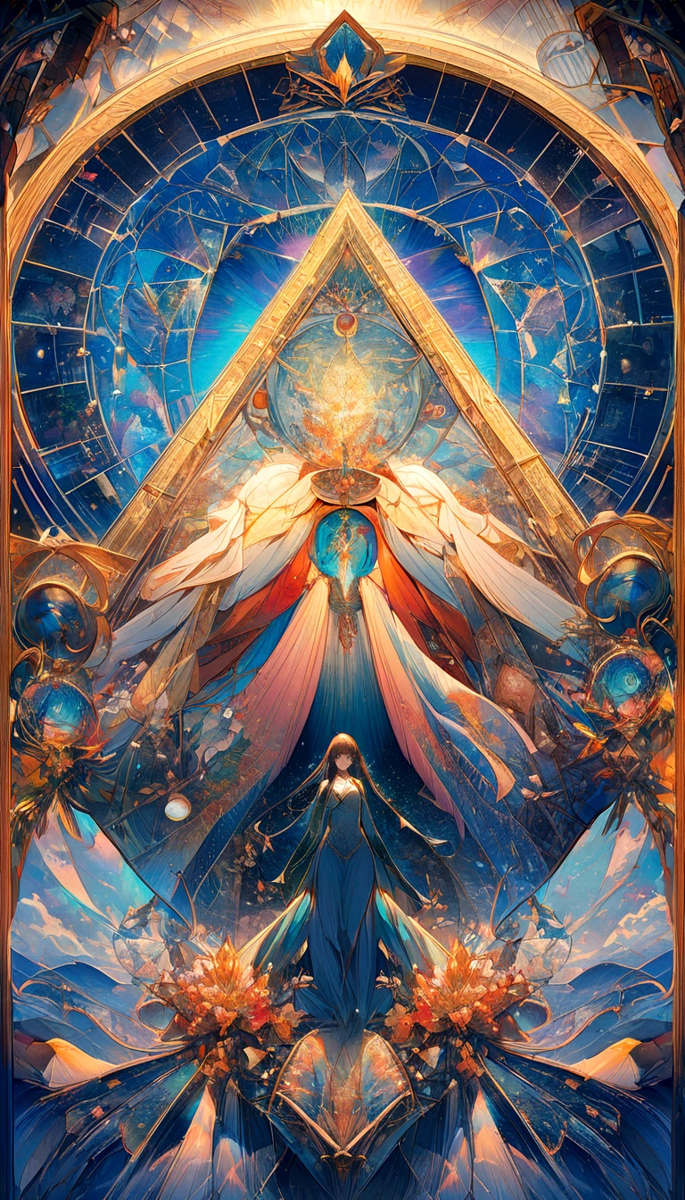 In this fascinating depiction、Follow the laws of the universe, The best golden ratio image,Inside the pyramid The essence of artificial intelligence is vividly expressed.、Complex symbols and glowing circuits intertwine in harmony.、that displays a striking convergence with a rich and fascinating array of vibrant and captivating colors.。The wonders of AI digital geometry、thats vibrant palette is perfectly balanced against a captivating backdrop.、that'visually stunning、A thought-provoking masterpiece.。From the sharp edges of the circuits to the dynamic interplay of light and shadow、This piece is crafted with meticulous attention to detail.、Elevated to the pinnacle of digital illustration、Leave a lasting impression on the viewer