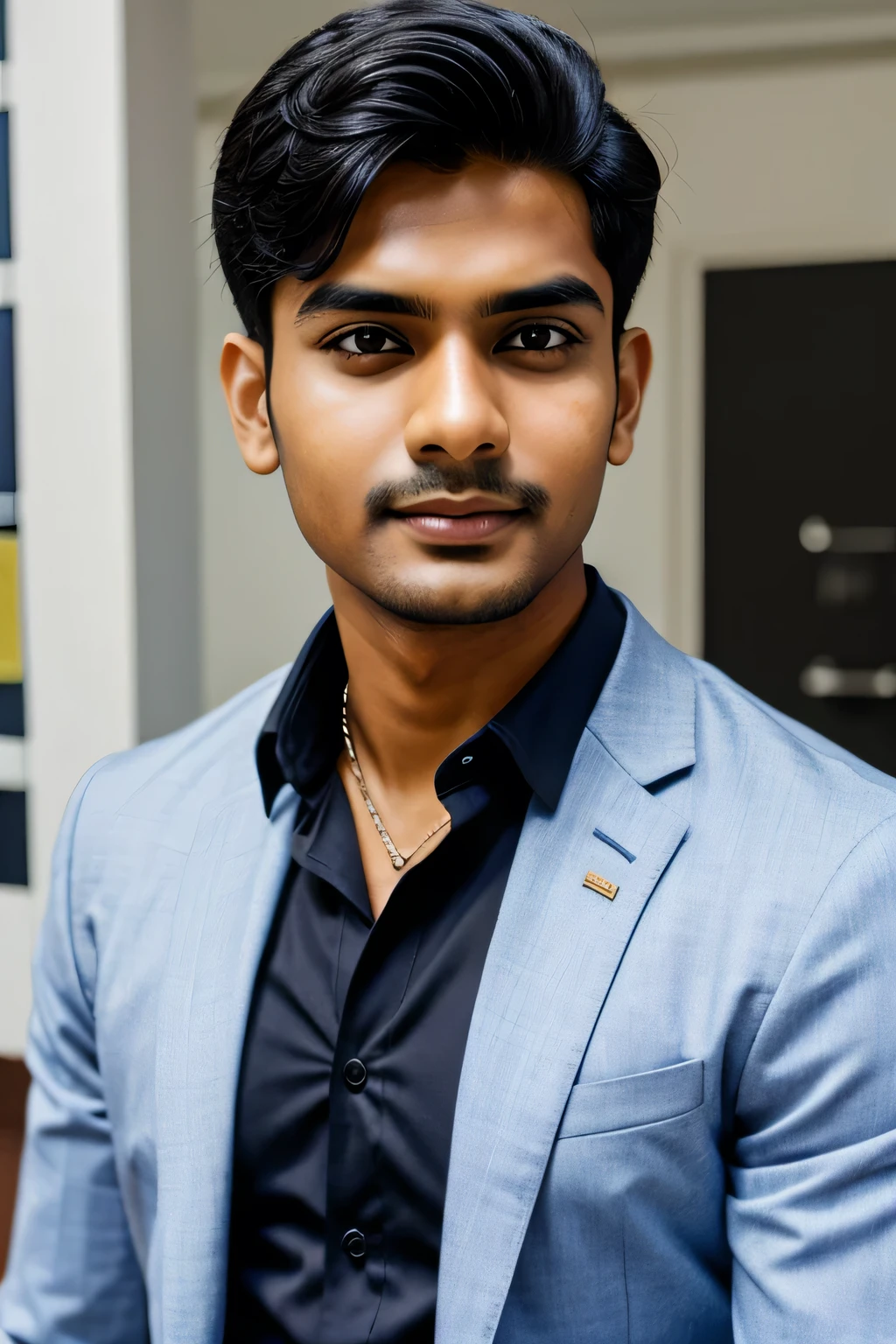 A smart office look indian boy