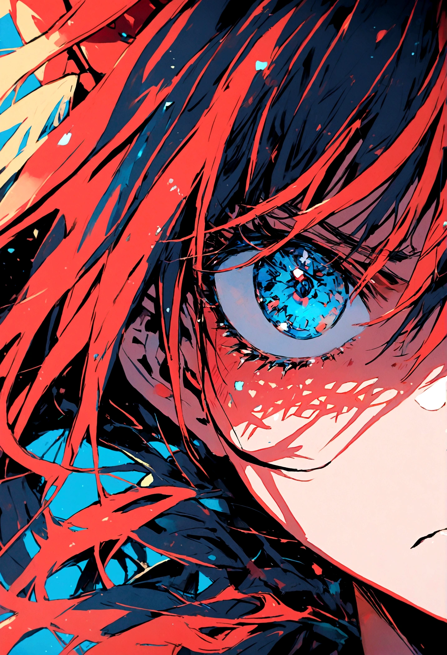 Disgusted Look, close-up, extremly detailed face,(Soryu Asuka Langley)