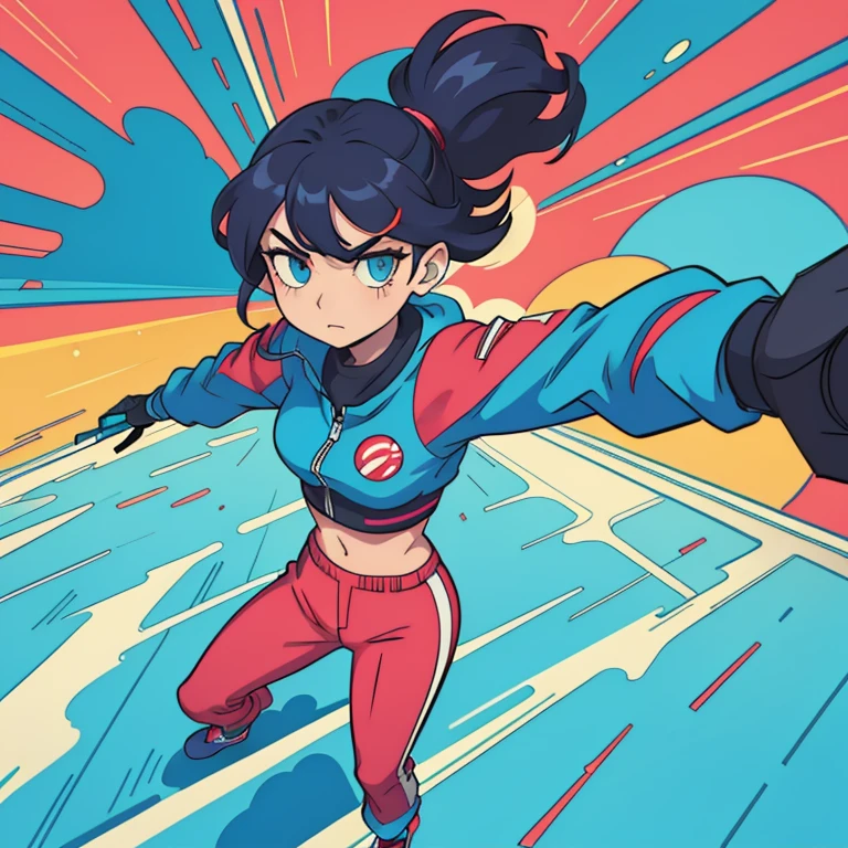 Striking and Individualistic: A lone figure, clad in distinctive attire, strides confidently toward the horizon with a determined gaze. Each line and curve is meticulously rendered, giving an ultra-detailed depiction of the character's confident stance and dynamic movement. The eyes, gleaming with determination, are beautifully detailed, emphasizing the character's unyielding spirit.

Pop Art Inspired: Amidst vibrant hues and bold lines, a figure is seen in full run, breaking free from the confines of a CD jacket. The artwork, inspired by the city pop style, captures the futuristic yet lo-fi aesthetic, with a retro flair that adds