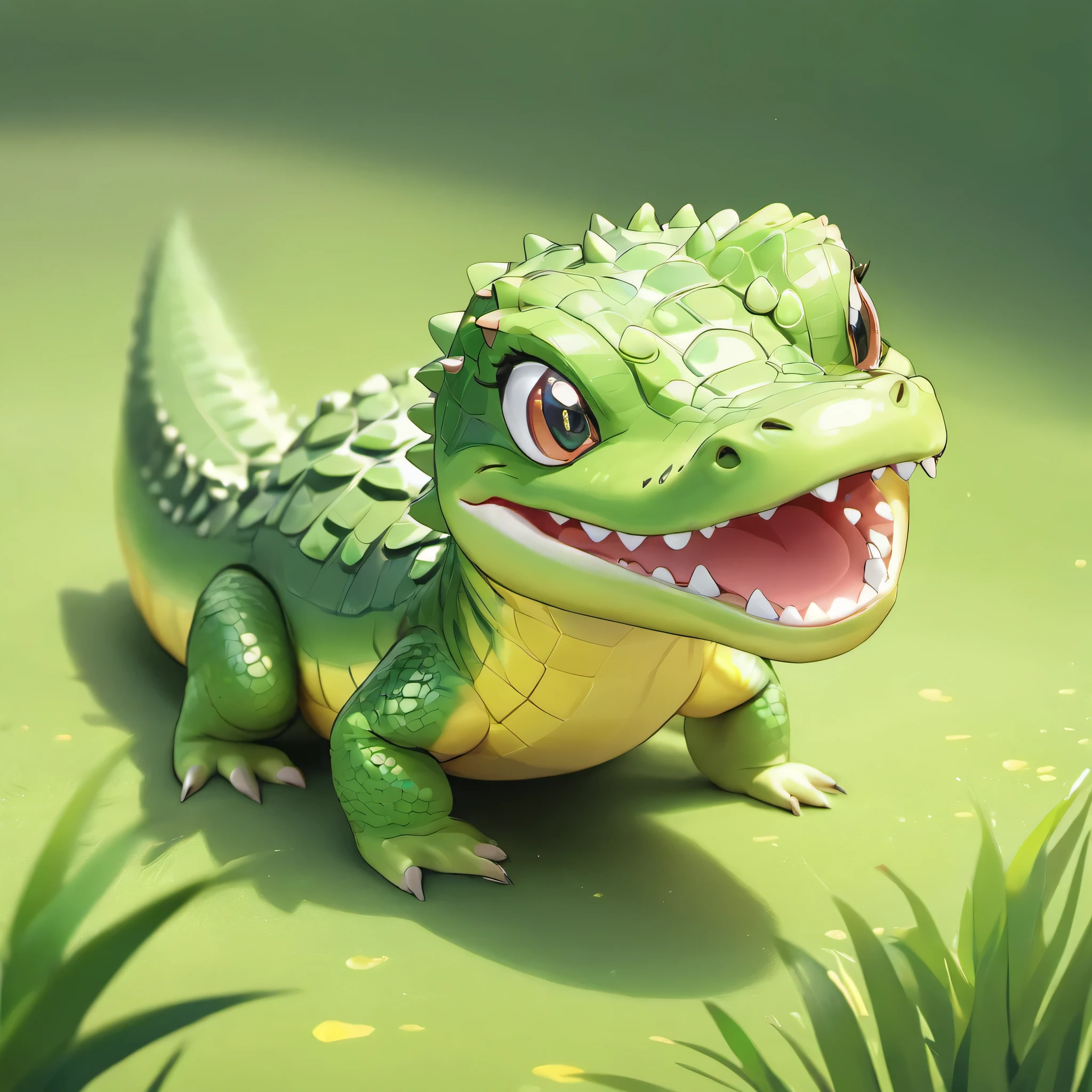 a baby crocodile,cute baby crocodile,baby crocodile on white background,baby crocodile illustration,white studio background,highly detailed,intricate details,ultra-realistic,photorealistic,extremely realistic,cinematic lighting,natural lighting,vibrant colors,lifelike textures,3D render,digital painting