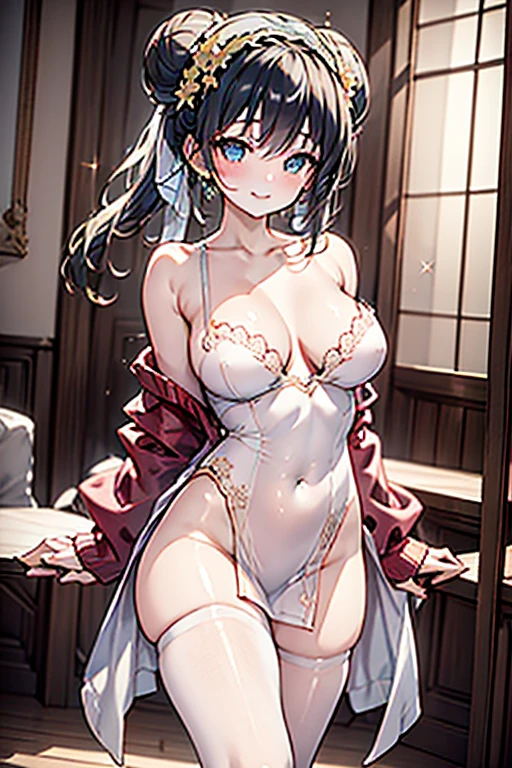 (((Masterpiece))),(((Super Detail))),(((in 8K))),(((best composition))),(((Rim lighting,Fireglow effect,deep shadow))),solo,(Hatsune Miku:1.0),Beautiful fingers,Detailed finger features,(Detailed hair features:1.7),(Dynamic and sexy bending pose:1.3),detailed facial features,detailed clothes features, (perky chest:1.1), (pointed chest:1.3), delicate beautiful face, Bright blue eyes, cute eyes, sparkling eyes, Big eyes, beautiful detailed eyes,double bun with glittering hair ornament,(super detailed glossy skin:1.3),slender body,tits,goddess smile,((with sparkling eyes and a contagious smile)),beautiful posture,have a cup of coffee,black hair, red eyes, dress, bare shoulders, jewelry, collarbone, sidelocks, hairband, earrings, indoors, off shoulder, sweater, arms behind back, plant, short hair with long locks, white hairband, off-shoulder dress, sweater dress, off-shoulder sweater, red sweater, big side hair, very long side hair,(super delicate floral pattern:1.2),seductive cleavage:1.3,beautiful glossy legs,shiny red high heels,lifting dishes with cakesd,french restaurant,hustle and bustle,rising steam,(((depth of fields)))