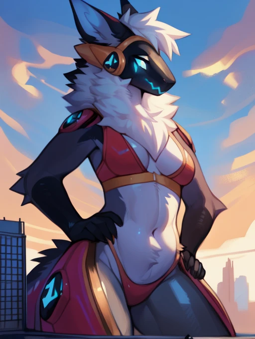 por Bebebebebe, por spuydjeks, por Spikedmauler, por Moonrick, por Asaneman, por mrmadhead, por KnottyTracker, Subido a e621, seductor, muy detallado y hermoso, (femenino, antro, antro animal:1.1), 1 chica, Parque, time of the day, protogeno, protogeno visor, protogeno face, femenino, alto, gigante, alto figure, Macro, (Macro:1.6), (ropa ajustada:1.5), calle de la ciudad, figura gruesa, cuerpo ????, buena actitud, (muslos grandes:1.8), (pantorrillas grandes:1.8), (grandes piernas:1.8), (Caderas anchas:1.8),