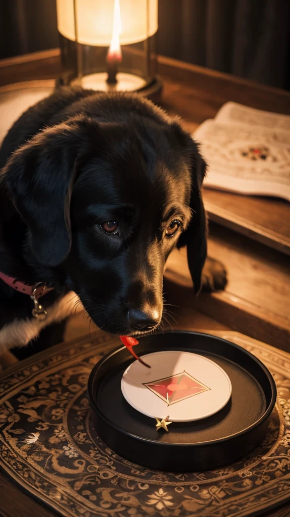 Fortune telling black labrador fantasy