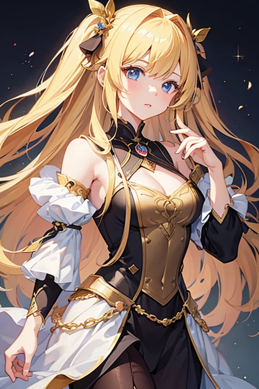 masterpiece, highest quality, High resolution,Follow the prompts、Anime Style、One Girl、Princess、Beautiful girl with long blonde hair