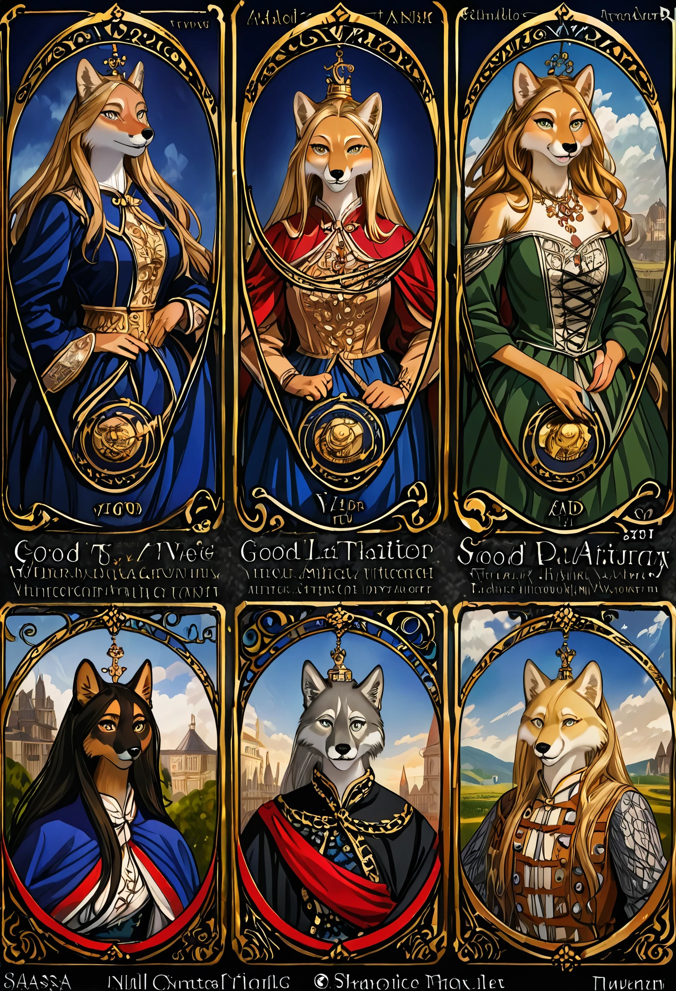 dynamic angle, top quality, best quality, High-quality illustrations, masterpiece, super high resolution, detailed background, detailed background, alchemist, medieval Europe, chandelle, group shot:0.1, absurdres(highly detailed beautiful face and eyes)perfect anatomy, expression, good lighting, cinematic shadow(kemono, furry anthro),