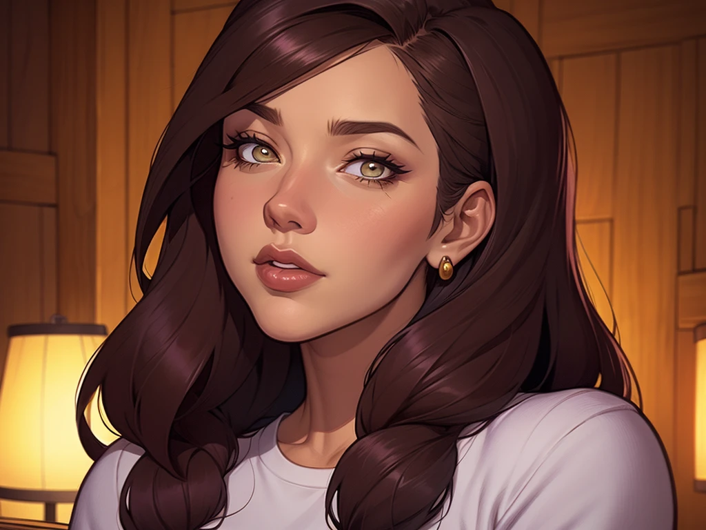 Fundo branco um close up de um desenho animado de um homem e uma mulher, arte de pintura digital dos desenhos animados, pintura digital de desenho animado, arte em quadrinhos ocidental, arte dos desenhos animados style, arte dos desenhos animadosstyle, por Jason Chan, por Ryan Yee, arte dos desenhos animados, western comic style, arte conceitual de desenho animado, cartoon style illustration, velho Oeste, detailed fanartClose up of a woman with long hair and a sweater, cabelo castanho encaracolado, linda modelo, retrato de alta qualidade, medium portrait soft light, parece a jovem liv tyler, retrato colorido, linda mulher, cabelo loiro cacheado | d & d, beautiful portrait lighting, uma linda jovem, modelo muito lindo, Retrato de 50mm, medium - long cabelo castanho encaracolado