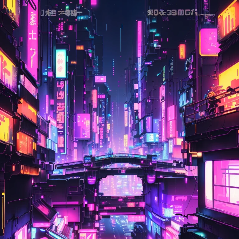 Close-up of a night city with neon lights, Futuristic Cyberpunk Tokyo Night, Cyberpunk art style, Cyberpunk dream world, Digital Cyberpunk - Anime Art, In Cyberpunk City, Anime-style streetscape, Cyberpunk atmosphere, Dreamy and colorful cyberpunk colors, Japanese cities, Digital Cyberpunk Anime Art, Cyberpunk cityscape, Cyberpunk Vibrant Colors, Cyberpunk Background, Cyberpunk art style, Cyberpunk Hiroshima