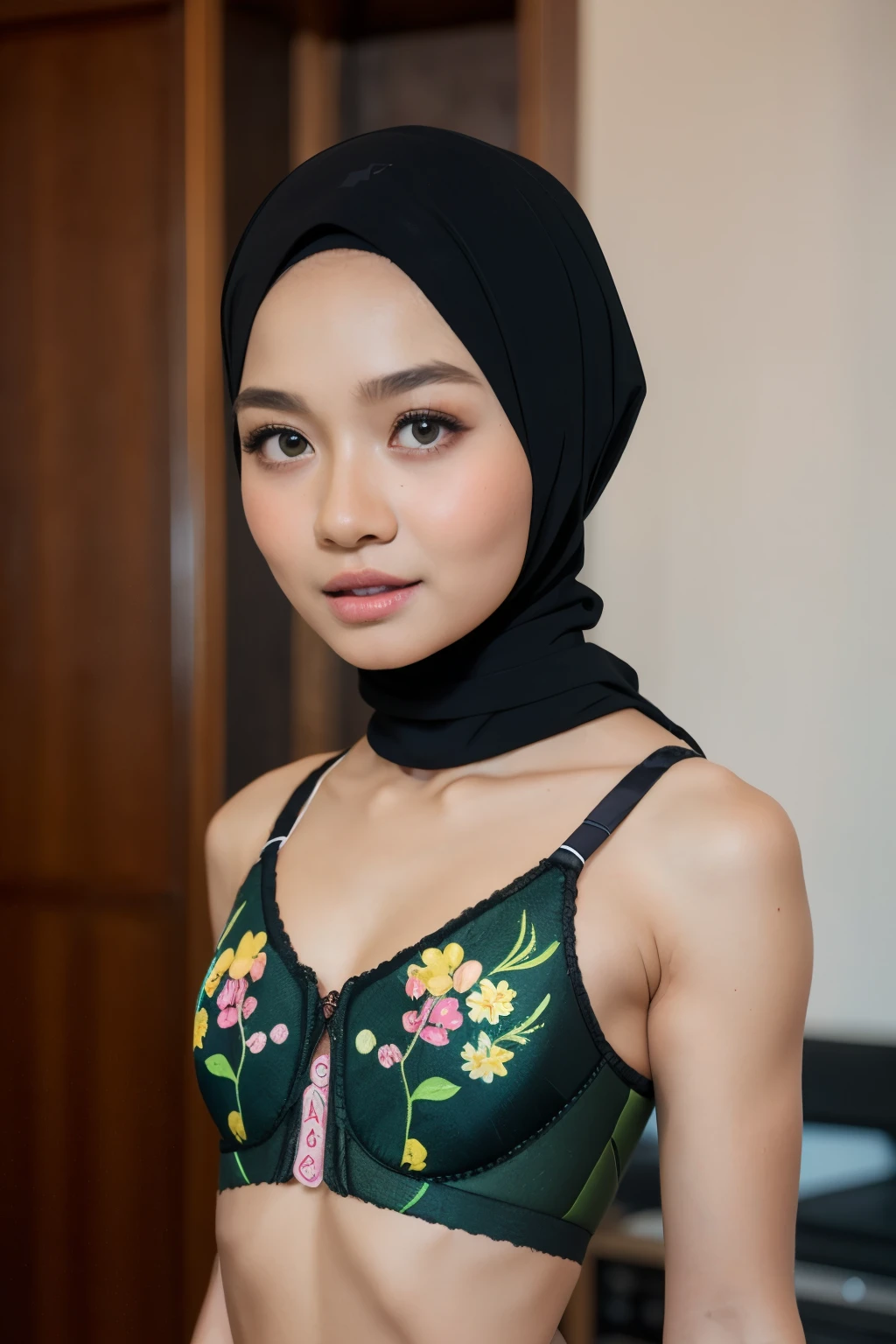 Booty Bodybuilder Naked, (((HIJAB MALAY GIRL))), masutepiece, High quality, UHD 32K, Realistic face, Realistic skin feeling , A Japanese Lady, 8 years old, , Very cute and baby-like face, (((FLAT CHEST))), (MATRIX WORLD), ((look In front at the camera and SADNESS)), ((())), (((CUTE GIRL))), ((GREEN FLUORESCENT LIPS)), ((wering lingerie Bra Floral Pattern)) little Bodybuilder, ((flat chest:1.8))