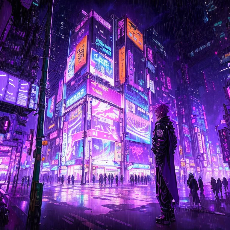Anime city scene, In Cyberpunk City, 未来のIn a cyberpunk city, In a cyberpunk city, In a cyberpunk city, In a cyberpunk city, Purple Cyberpunk City, Digital Cyberpunk Anime Art, Digital Cyberpunk - Anime Art, Neon Rain Cyberpunk Set, Futuristic Cyberpunk Tokyo Night, Rainy Cyberpunk City, Anime-style streetscape, Tokyo Anime Scene