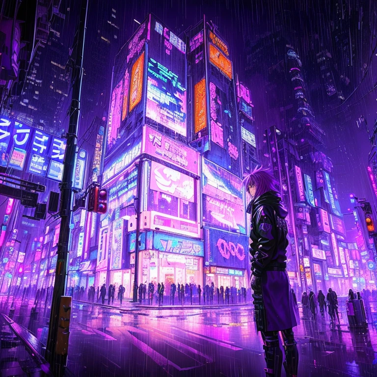 Anime city scene, In Cyberpunk City, 未来のIn a cyberpunk city, In a cyberpunk city, In a cyberpunk city, In a cyberpunk city, Purple Cyberpunk City, Digital Cyberpunk Anime Art, Digital Cyberpunk - Anime Art, Neon Rain Cyberpunk Set, Futuristic Cyberpunk Tokyo Night, Rainy Cyberpunk City, Anime-style streetscape, Tokyo Anime Scene