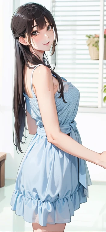 ((realisitic))、(masutepiece, Best Quality:1.5), Fractal Art, Silver Shorthair, Blue eyes, Spotlight, Sexy Pose, Beautiful girl doing pole dancing,Mole under the left eye1One