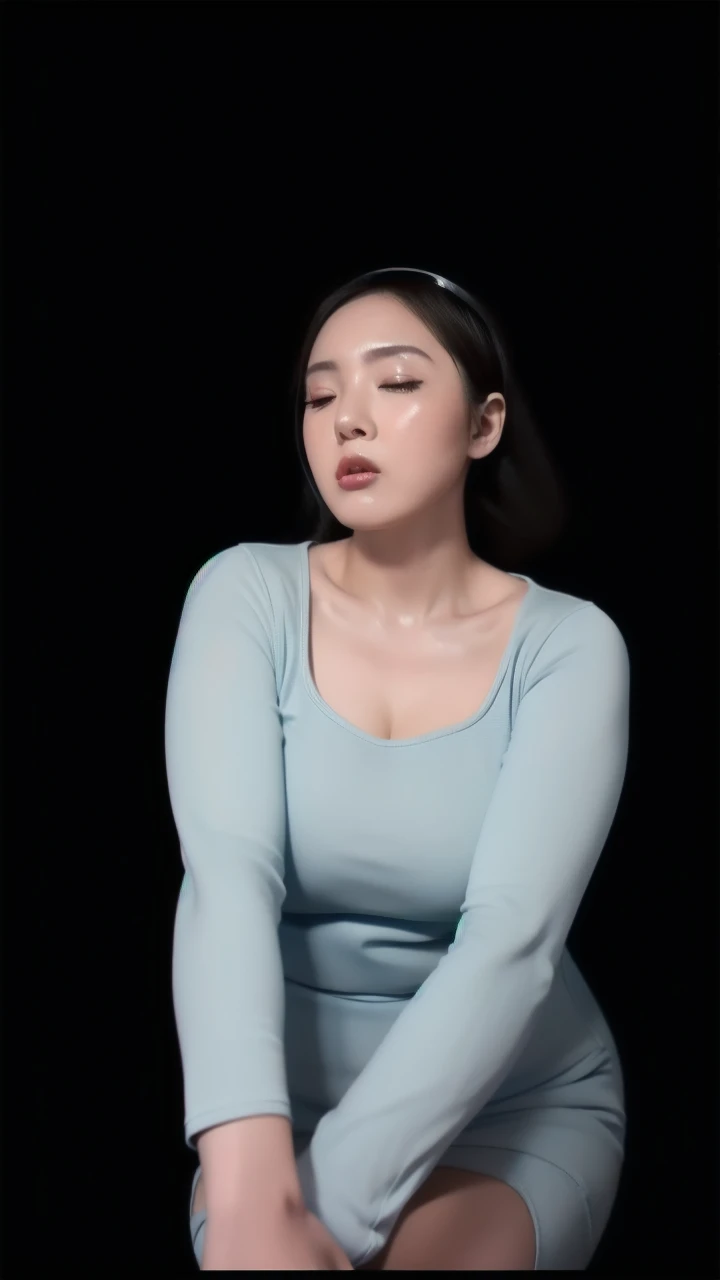 HIJAB MALAY GIRL,, IMF as a good Guy, TECHNOLGY, AI, futuristic, blockchain, International Monetary Fund, (MATRIX WORLD), ((look In front at the camera CLOSED YOUR EYES and open your mouth)).