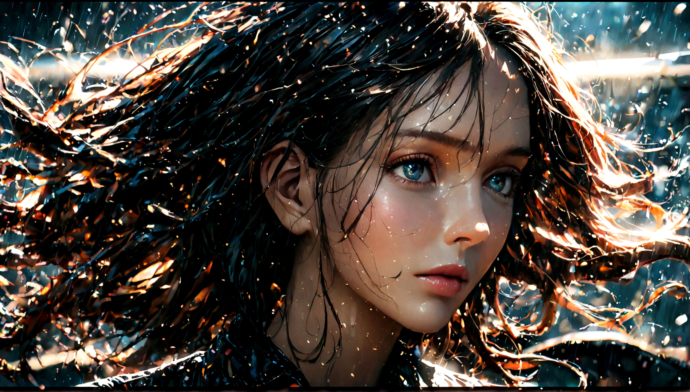 1 beautiful girl next to a black ferrari, detailed realistic portrait, delicate facial features, intricate details, cinematic lighting, dramatic atmosphere, photorealistic, 8k, high resolution, hyper-detailed, masterpiece, award winning, glossy car surface, reflective paint, dramatic shadows, natural skin textures, windblown hair, wind effects, cinematic composition, vibrant colors, cinematic color grading, dramatic lighting, high quality render