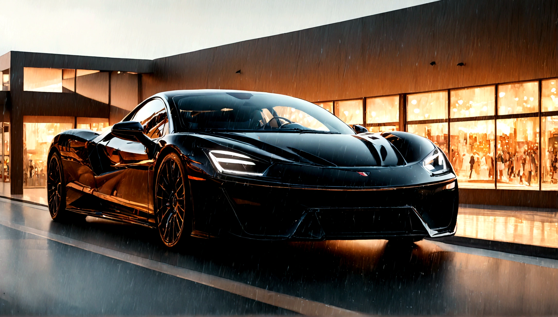 a beautiful girl standing next to a black ferrari, detailed face, long eyelashes, elegant dress, detailed car, luxury environment, cinematic lighting, photorealistic, 8k, (best quality,4k,8k,highres,masterpiece:1.2),ultra-detailed,(realistic,photorealistic,photo-realistic:1.37),dramatic lighting,cinematic composition,vivid colors,highly detailed
