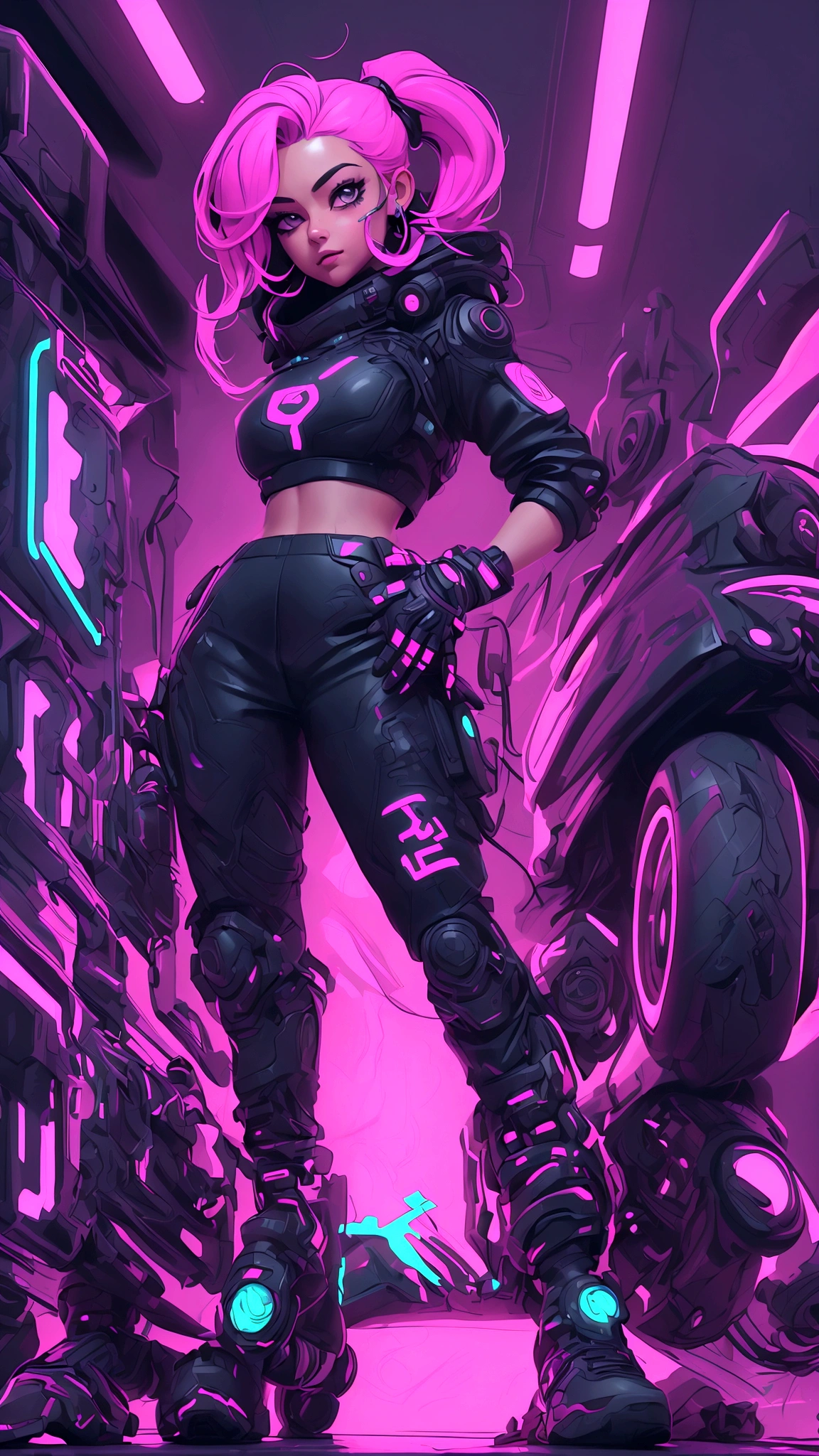 (best quality,realistic:1.2),(best quality,4k,8k,highres,masterpiece:1.2),ultra-detailed, primer plano, plano del rostro, hiper nitido, hiper detallado, A closeup of Kristin Kreuk in a neon suit, Ambiente ciberpunk, cyberpunk with neon lights, Luz cyberpunk brillante, agachado,Vibraciones ciberpunk, Cyberpunk lighting, estilo ciberpunk, neon cyberpunk style, En el estilo cyberpunk, mira ciberpunk, cyberpunk dreamy girl, foto ciberpunk, neon cyberpunk, cyberpunk aesthetic, ropa de calle ciberpunk, cyberpunk aesthetic, estilo de arte ciberpunk, Portero del streetwear cyberpunk,sabes, dedos perfectos,neon hair color, Textura de detalle, detalle del cabello,Pantalon long noir fluo, hermoso rostro,por el WAVY,Detailed neon black shoes..,HDR, 8k, absurdres, cinestill 800, sharp focus, 4k , great details and colours, HDR, 8k, absurdres, cinestill 800, sharp focus, add_detail:2, Ultra HD | | | ((Fullbody-shot)) add_detail:2 (1woman, solo)
