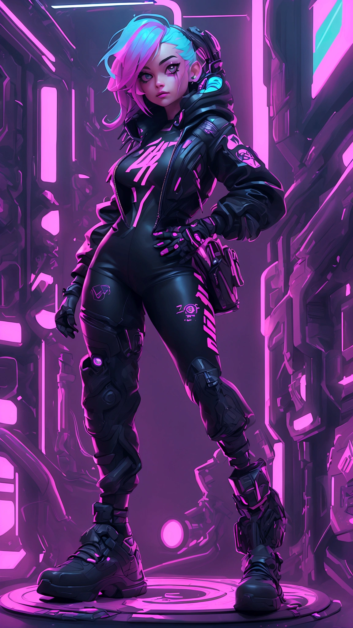 (best quality,realistic:1.2),(best quality,4k,8k,highres,masterpiece:1.2),ultra-detailed, primer plano, plano del rostro, hiper nitido, hiper detallado, A closeup of Kristin Kreuk in a neon suit, Ambiente ciberpunk, cyberpunk with neon lights, Luz cyberpunk brillante, agachado,Vibraciones ciberpunk, Cyberpunk lighting, estilo ciberpunk, neon cyberpunk style, En el estilo cyberpunk, mira ciberpunk, cyberpunk dreamy girl, foto ciberpunk, neon cyberpunk, cyberpunk aesthetic, ropa de calle ciberpunk, cyberpunk aesthetic, estilo de arte ciberpunk, Portero del streetwear cyberpunk,sabes, dedos perfectos,neon hair color, Textura de detalle, detalle del cabello,Pantalon long noir fluo, hermoso rostro,por el WAVY,Detailed neon black shoes..,HDR, 8k, absurdres, cinestill 800, sharp focus, 4k , great details and colours, HDR, 8k, absurdres, cinestill 800, sharp focus, add_detail:2, Ultra HD | | | ((Fullbody-shot)) add_detail:2 (1woman, solo)