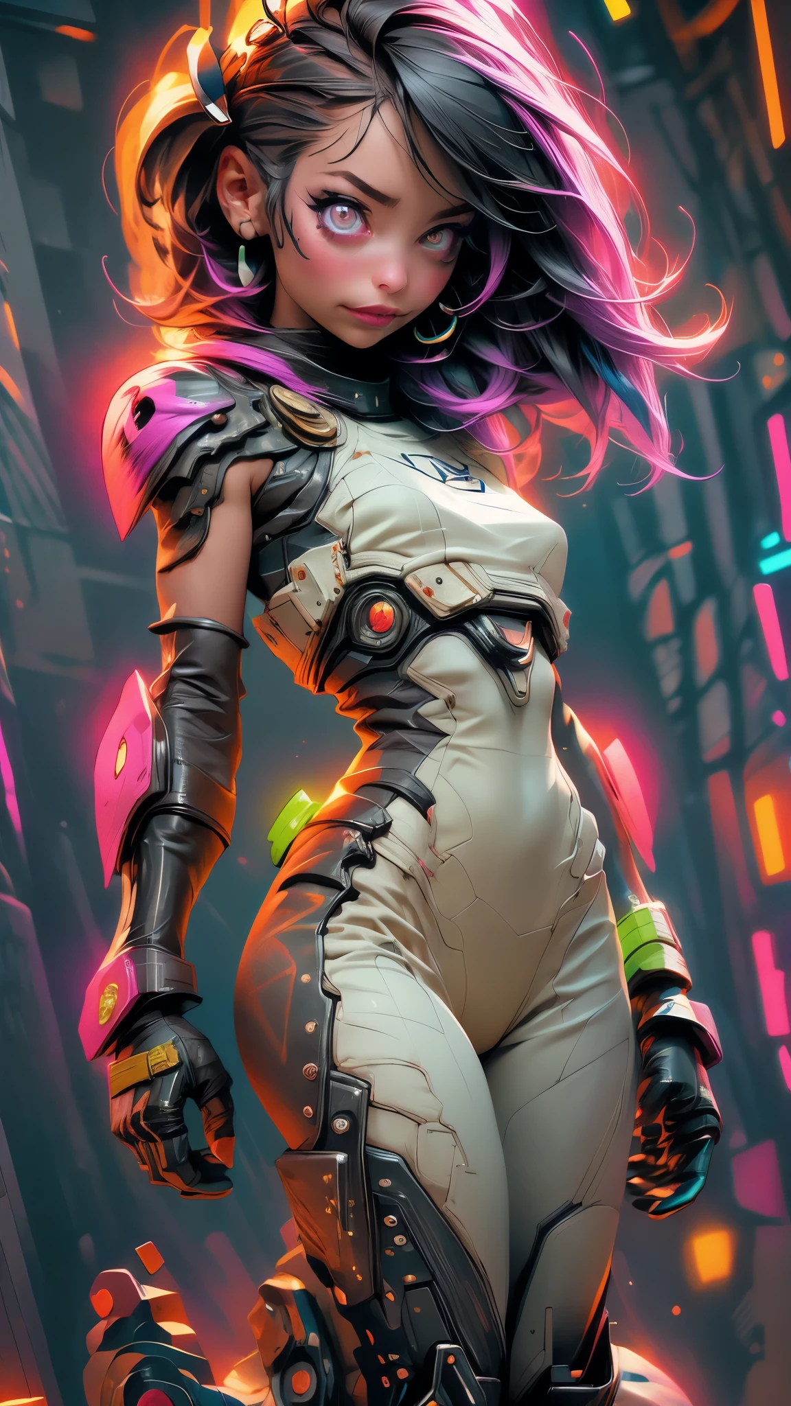 (best quality,realistic:1.2),(best quality,4k,8k,highres,masterpiece:1.2),ultra-detailed, primer plano, plano del rostro, hiper nitido, hiper detallado, A closeup of Kristin Kreuk in a neon suit, Ambiente ciberpunk, cyberpunk with neon lights, Luz cyberpunk brillante, agachado,Vibraciones ciberpunk, Cyberpunk lighting, estilo ciberpunk, neon cyberpunk style, En el estilo cyberpunk, mira ciberpunk, cyberpunk dreamy girl, foto ciberpunk, neon cyberpunk, cyberpunk aesthetic, ropa de calle ciberpunk, cyberpunk aesthetic, estilo de arte ciberpunk, Portero del streetwear cyberpunk,sabes, dedos perfectos,neon hair color, Textura de detalle, detalle del cabello,Pantalon long noir fluo, hermoso rostro,por el WAVY,Detailed neon black shoes..,HDR, 8k, absurdres, cinestill 800, sharp focus, 4k , great details and colours, HDR, 8k, absurdres, cinestill 800, sharp focus, add_detail:2, Ultra HD | | | ((Fullbody-shot)) add_detail:2 (1woman, solo)
