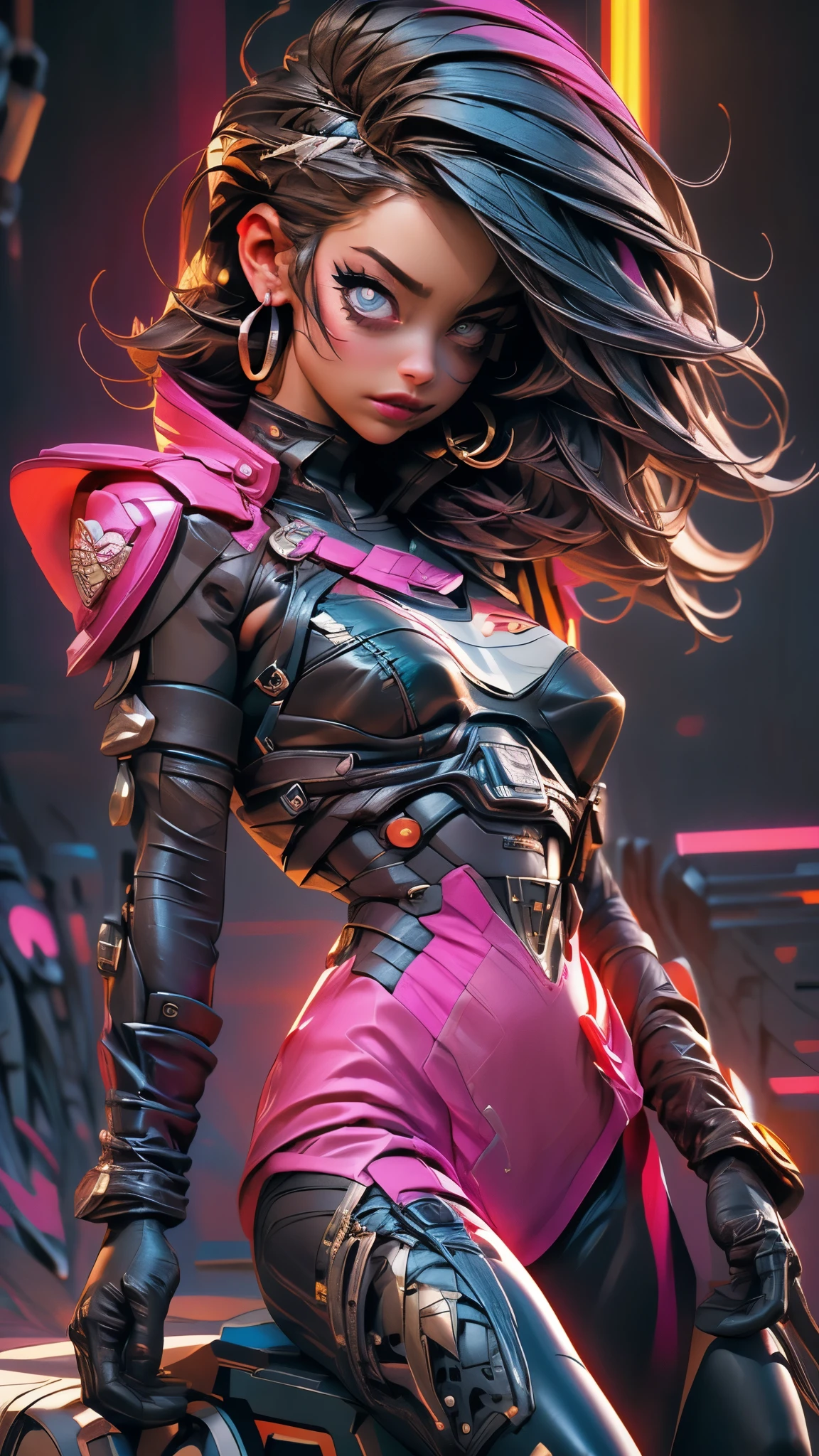 (best quality,realistic:1.2),(best quality,4k,8k,highres,masterpiece:1.2),ultra-detailed, primer plano, plano del rostro, hiper nitido, hiper detallado, A closeup of Kristin Kreuk in a neon suit, Ambiente ciberpunk, cyberpunk with neon lights, Luz cyberpunk brillante, agachado,Vibraciones ciberpunk, Cyberpunk lighting, estilo ciberpunk, neon cyberpunk style, En el estilo cyberpunk, mira ciberpunk, cyberpunk dreamy girl, foto ciberpunk, neon cyberpunk, cyberpunk aesthetic, ropa de calle ciberpunk, cyberpunk aesthetic, estilo de arte ciberpunk, Portero del streetwear cyberpunk,sabes, dedos perfectos,neon hair color, Textura de detalle, detalle del cabello,Pantalon long noir fluo, hermoso rostro,por el WAVY,Detailed neon black shoes..,HDR, 8k, absurdres, cinestill 800, sharp focus, 4k , great details and colours, HDR, 8k, absurdres, cinestill 800, sharp focus, add_detail:2, Ultra HD | | | ((Fullbody-shot)) add_detail:2 (1woman, solo)