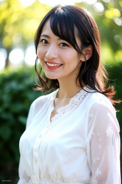 1girl,(wearing a blouse:1.2),(RAW photo, best quality), (realistic, photo-realistic:1.4), masterpiece, an extremely delicate and beautiful, extremely detailed, 2k wallpaper, Amazing, finely detail, extremely detailed CG unity 8k wallpaper, ultra-detailed, highres, soft light, beautiful detailed girl, extremely detailed eyes and face, beautiful detailed nose, beautiful detailed eyes,cinematic lighting,autumn scenery,sunlight,perfect anatomy,slender body,smiling  