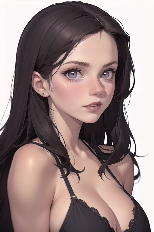 A closeup of a woman in a black top and a black bra, estilo de arte de charlie bowater, Estilo Charlie Bowater, retrato de vampiro, arte do personagem charlie bowater, Alena Aenami e Artgerm, Neoartcore e Charlie Bowater, Charlie Bowater cores ricas e profundas, lazy art style, Artgerm e Tom Bagshawum close de uma mulher com longos cabelos pretos e um colar, amoranto, Bela Delfina, mais conhecido como amoranto, Kailee Mandel, cabelo preto e olhos grandes, profile picture with headshot, jovem linda amoranto, pale and glowing skin, retrato de alta qualidade, com cabelos longos e olhos penetrantes, skin pale as ivory, Sydney Hanson mode white skin tone close-up portrait cartoon style GTA style digital illustration of a woman in a black dress and black hair, linda rainha vampira, linda rainha feminina vampira, gothic maiden, very beautiful gothic top model, beautiful vampira feminina, goth girl, goth girl, gothic maiden of the dark, Gothic style, gothic woman, gothic clothes, gothic outfit, moda vampiro, vampira feminina, wearing a gothic dress Close up of a woman with long hair and a sweater, cabelo castanho encaracolado, linda modelo, retrato de alta qualidade, medium portrait soft light, parece a jovem liv tyler, retrato colorido, linda mulher, cabelo loiro cacheado | d & d, beautiful portrait lighting, uma linda jovem, modelo muito lindo, Retrato de 50mm, medium to long brown curly hair, close-up of a person wearing tie and sweater;, Hermione Granger, inspirado em Hermione Hammond, hermione, Emma Watson as Hermione Granger, Ema!! watson!!, Emma Watson as harry potter, Emma Watson as driada, Emma Watson, portrait photo of Emma Watson, photo of Emma Watson, movie still of Emma Watson, with the face of Emma Watsona cartoon of a woman in a bikini and panties, CO Commission, commission for high resolution, realistic bikini, garota anime sedutora, nico robin, artgerm extremamente detalhado, fofosexyrobutts, Kate Bi