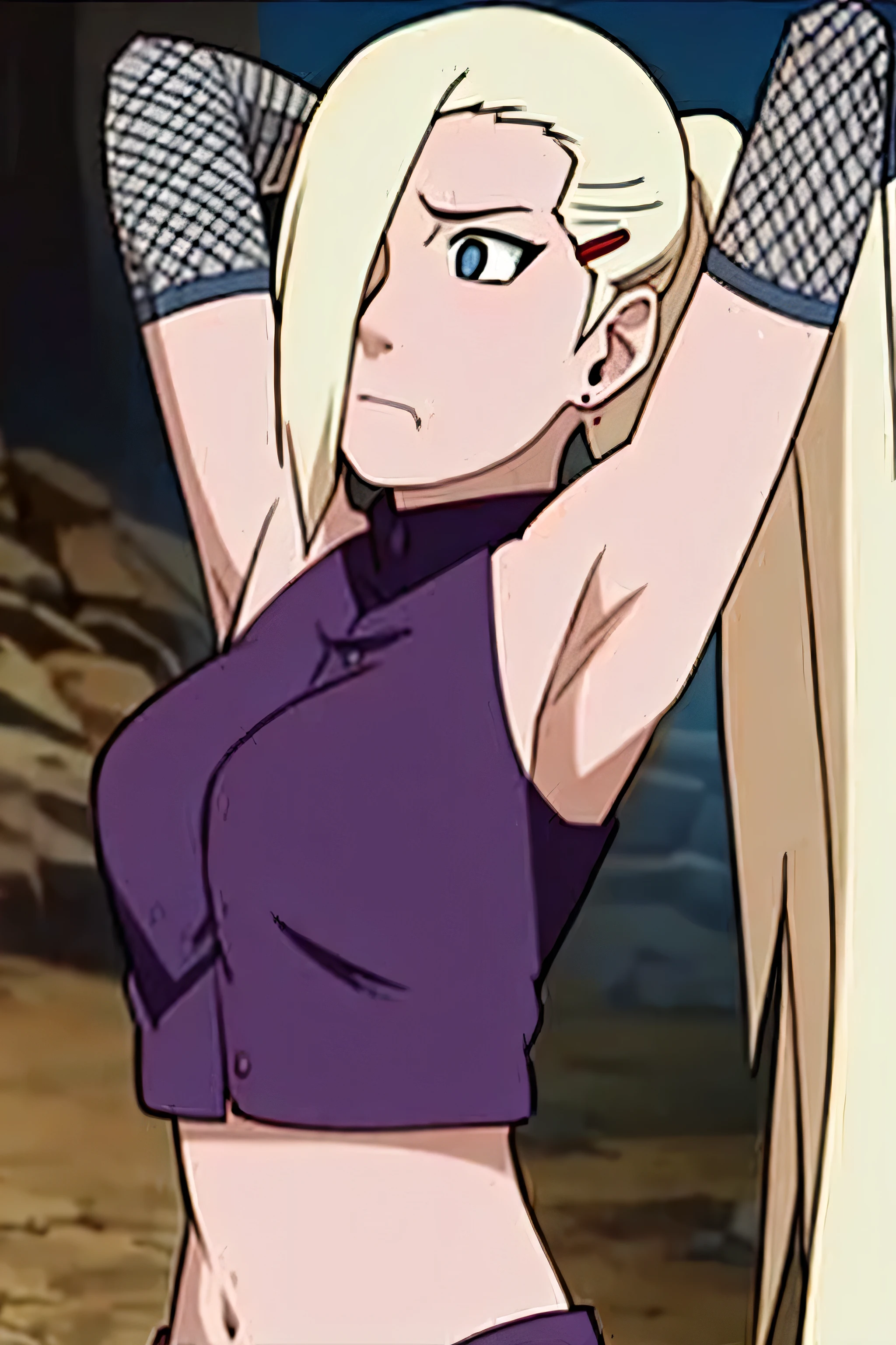 armpits,arms up,showing armpits,arms behind head, tired,exhausted