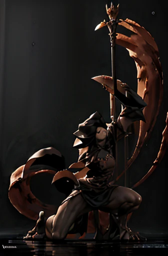 Offensive witch, attack, staff, magical, fantasy, blood, war, angry face, 