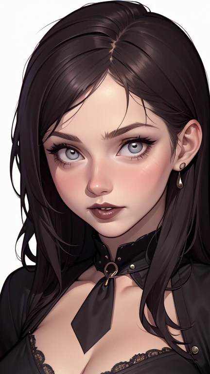 A closeup of a woman in a black top and a black bra, estilo de arte de charlie bowater, Estilo Charlie Bowater, retrato de vampiro, arte do personagem charlie bowater, Alena Aenami e Artgerm, Neoartcore e Charlie Bowater, Charlie Bowater cores ricas e profundas, lazy art style, Artgerm e Tom Bagshawum close de uma mulher com longos cabelos pretos e um colar, amoranto, Bela Delfina, mais conhecido como amoranto, Kailee Mandel, cabelo preto e olhos grandes, profile picture with headshot, jovem linda amoranto, pale and glowing skin, retrato de alta qualidade, com cabelos longos e olhos penetrantes, skin pale as ivory, Sydney Hanson mode white skin tone close-up portrait cartoon style GTA style digital illustration of a woman in a black dress and black hair, linda rainha vampira, linda rainha feminina vampira, gothic maiden, very beautiful gothic top model, beautiful vampira feminina, goth girl, goth girl, gothic maiden of the dark, Gothic style, gothic woman, gothic clothes, gothic outfit, moda vampiro, vampira feminina, wearing a gothic dress Close up of a woman with long hair and a sweater, cabelo castanho encaracolado, linda modelo, retrato de alta qualidade, medium portrait soft light, parece a jovem liv tyler, retrato colorido, linda mulher, cabelo loiro cacheado | d & d, beautiful portrait lighting, uma linda jovem, modelo muito lindo, Retrato de 50mm, medium to long brown curly hair, close-up of a person wearing tie and sweater;, Hermione Granger, inspirado em Hermione Hammond, hermione, Emma Watson as Hermione Granger, Ema!! watson!!, Emma Watson as harry potter, Emma Watson as driada, Emma Watson, portrait photo of Emma Watson, photo of Emma Watson, movie still of Emma Watson, with the face of Emma Watsona cartoon of a woman in a bikini and panties, CO Commission, commission for high resolution, realistic bikini, garota anime sedutora, nico robin, artgerm extremamente detalhado, fofosexyrobutts, Kate Bi