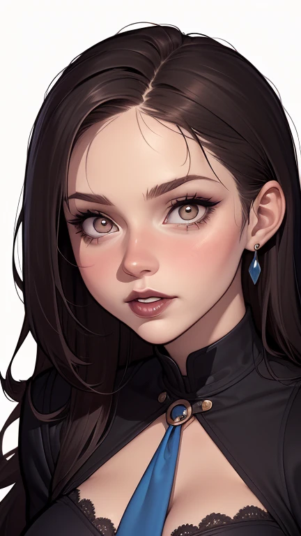 A closeup of a woman in a black top and a black bra, estilo de arte de charlie bowater, Estilo Charlie Bowater, retrato de vampiro, arte do personagem charlie bowater, Alena Aenami e Artgerm, Neoartcore e Charlie Bowater, Charlie Bowater cores ricas e profundas, lazy art style, Artgerm e Tom Bagshawum close de uma mulher com longos cabelos pretos e um colar, amoranto, Bela Delfina, mais conhecido como amoranto, Kailee Mandel, cabelo preto e olhos grandes, profile picture with headshot, jovem linda amoranto, pale and glowing skin, retrato de alta qualidade, com cabelos longos e olhos penetrantes, skin pale as ivory, Sydney Hanson mode white skin tone close-up portrait cartoon style GTA style digital illustration of a woman in a black dress and black hair, linda rainha vampira, linda rainha feminina vampira, gothic maiden, very beautiful gothic top model, beautiful vampira feminina, goth girl, goth girl, gothic maiden of the dark, Gothic style, gothic woman, gothic clothes, gothic outfit, moda vampiro, vampira feminina, wearing a gothic dress Close up of a woman with long hair and a sweater, cabelo castanho encaracolado, linda modelo, retrato de alta qualidade, medium portrait soft light, parece a jovem liv tyler, retrato colorido, linda mulher, cabelo loiro cacheado | d & d, beautiful portrait lighting, uma linda jovem, modelo muito lindo, Retrato de 50mm, medium to long brown curly hair, close-up of a person wearing tie and sweater;, Hermione Granger, inspirado em Hermione Hammond, hermione, Emma Watson as Hermione Granger, Ema!! watson!!, Emma Watson as harry potter, Emma Watson as driada, Emma Watson, portrait photo of Emma Watson, photo of Emma Watson, movie still of Emma Watson, with the face of Emma Watsona cartoon of a woman in a bikini and panties, CO Commission, commission for high resolution, realistic bikini, garota anime sedutora, nico robin, artgerm extremamente detalhado, fofosexyrobutts, Kate Bi