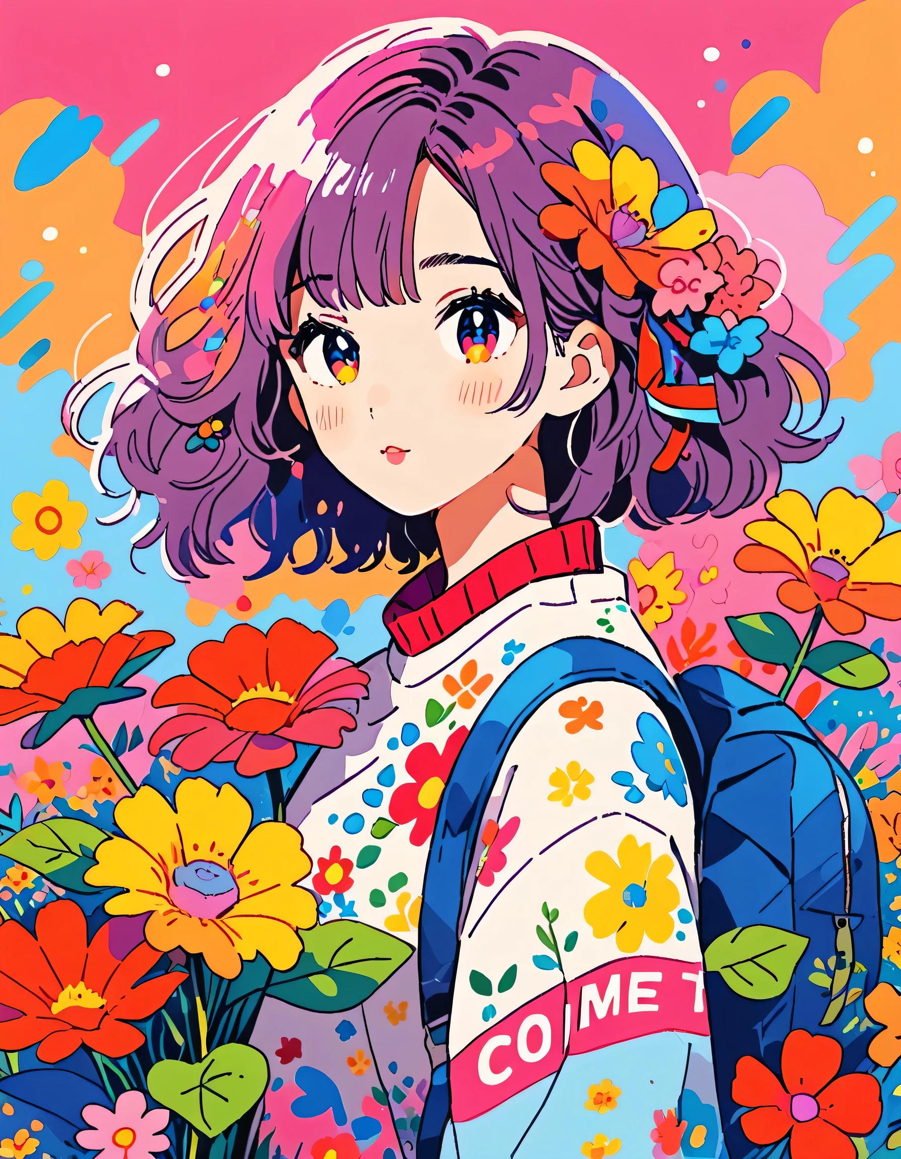 Micho Style、(((stylish fashion))), 8K Quality、Intense watercolor, Detailed watercolor art, Watercolor splash, Surreal, avant-garde pop art, Beautiful and expressive paintings, Beautiful artwork illustration, Very colorful tones, wonderful, Cool beauty, highest quality、Official Art, Vector art, Stylish design, (((The most beautiful girl))), (((highest quality))), HDR, ((detailed)), (((Doodle Art)), ((masterpiece)), ((Super detailed)), (((Colorful flowers))),(((Stylish)))