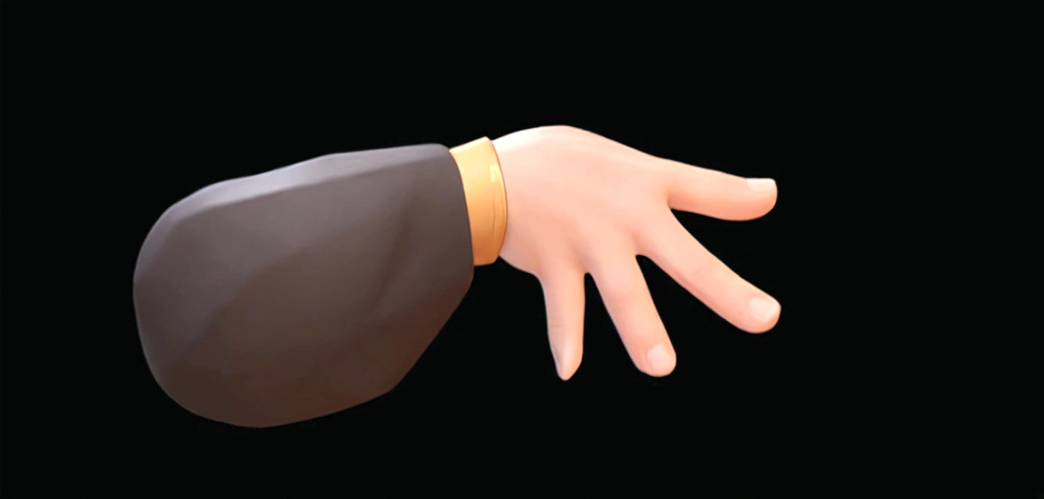 High detail of the hands, Human Hand, low poly hands, Correction hand, gesture, Hand Model, Extreme hand details, detailed and realistic hands, Hand close-up, Animation style rendering, number, elegant hands, Pixar style。Cartoon 3D。8K