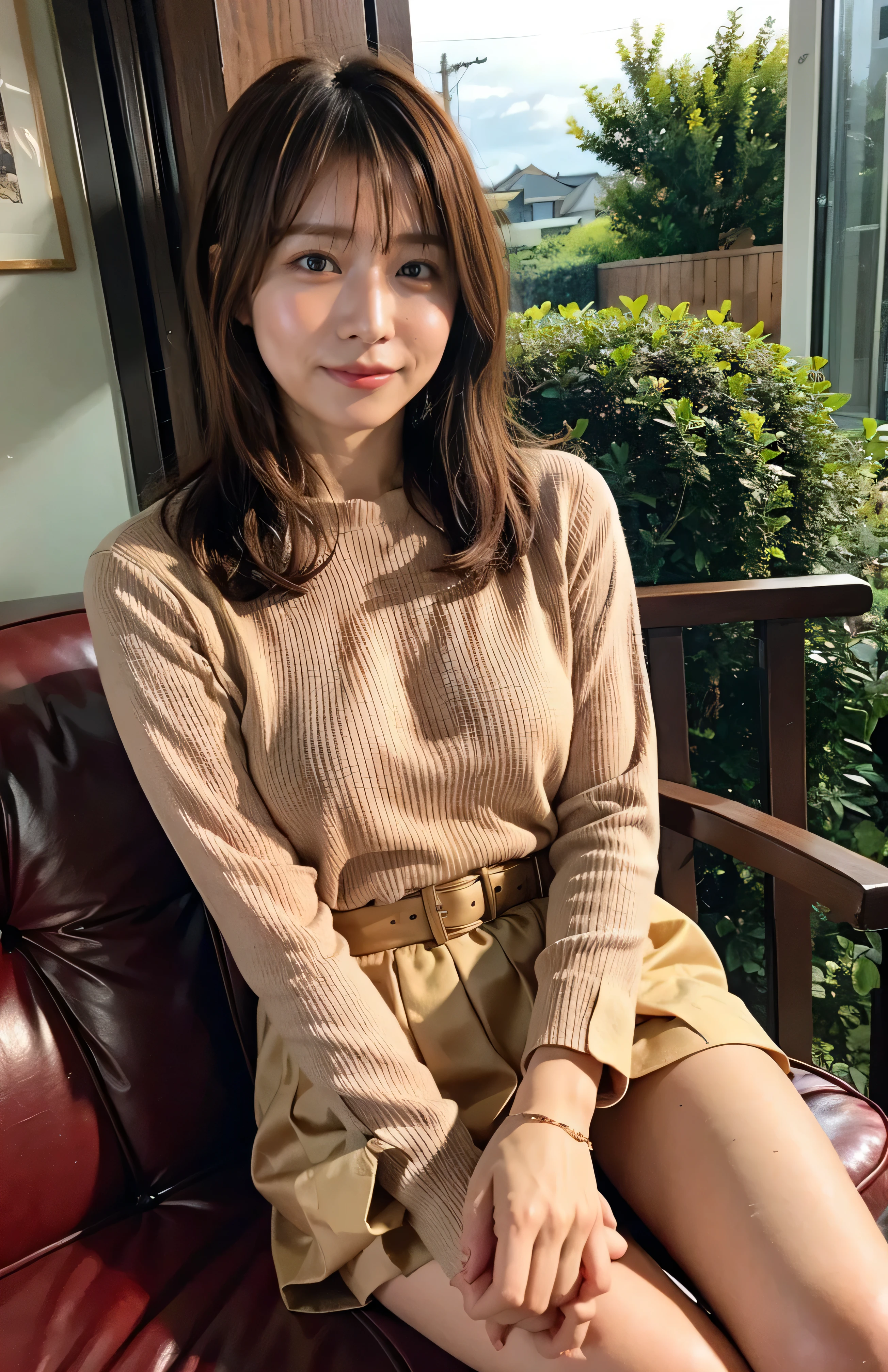 The sky turns red、Light brown hair、Elegant hairstyle、Blue Eyed Woman、A woman with a cute upward gaze、When the sky gets dark、The sky turns red as the sun sets、Tight clothing that shows your body lines、、Elegant summer knitwear、Elegant summer sweater、Leather Belt、Short skirt、Dress elegantly着こなす、Luxury Bagedium Shorthair:1.4））、The sun shines on her、Light brown hair、Light brown hair、The sky was dyed red、There are clouds、private's cute、Her ample breasts are obvious even through her clothes..、The shining sun is so beautiful、Dusk is approaching、Lens flare、You can see the sunset、（（Sunlight reflecting off the ocean、Ocean View、The sun shines on the ocean、&#39;beautiful.、Small earrings、private&#39;evening、Birds are also flying、、Brown Hair Color、Tying up hair、The woman is on the right:1.4））、Luxury Leather Belts、Shiny clothes、Light beige hair color、Background Blur、Braid only the front hair、Light brown hair、｛｛Cowgirl Shot｝｝、（（Close-up shot from the waist up、Ample breasts:1.4））、Smile、Silk clothing、Ample breasts that can be seen even through clothes、Braid only the front hair、Cowboy Shot、Gorgeous white collared silk shirt and brown skirt、Dress elegantly、Luxury Bags、A lovely smile、（（Ample breasts））、Full body photo、ring、Short skirt、Tuck your hair behind one ear、Silver Necklace、smile、 Elegant ponytail、Caustics、Highly detailed photos、Very beautiful and ideal short hair、Super no makeup、(8k、RAW Photos、highest quality、masterpiece:1.2)、(Realistic、Realistic)、1 girl、((Medium Short Hair、Looking into the camera:1.4))、Hair blowing in the wind
