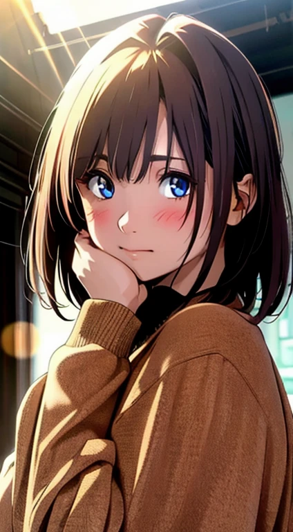 (4k, Best Quality, High Resolution: 1.1), (Realistic, Photorealistic:1.1), 1 Girl, Solo, Fine Eyes, Fine Complexion, (Look Viewer:1.2), Cute, Pure, Long Eyelashes, Upper Body, Blush, Random Clothes, Realistic Light, Realistic Shadows, [Blurred Background], Eye Focus, [Depth of Field], Professional Lighting, Photon Mapping, Radiosity, Physically based rendering, high detail, f/2.8, 200mm lens, catch light,