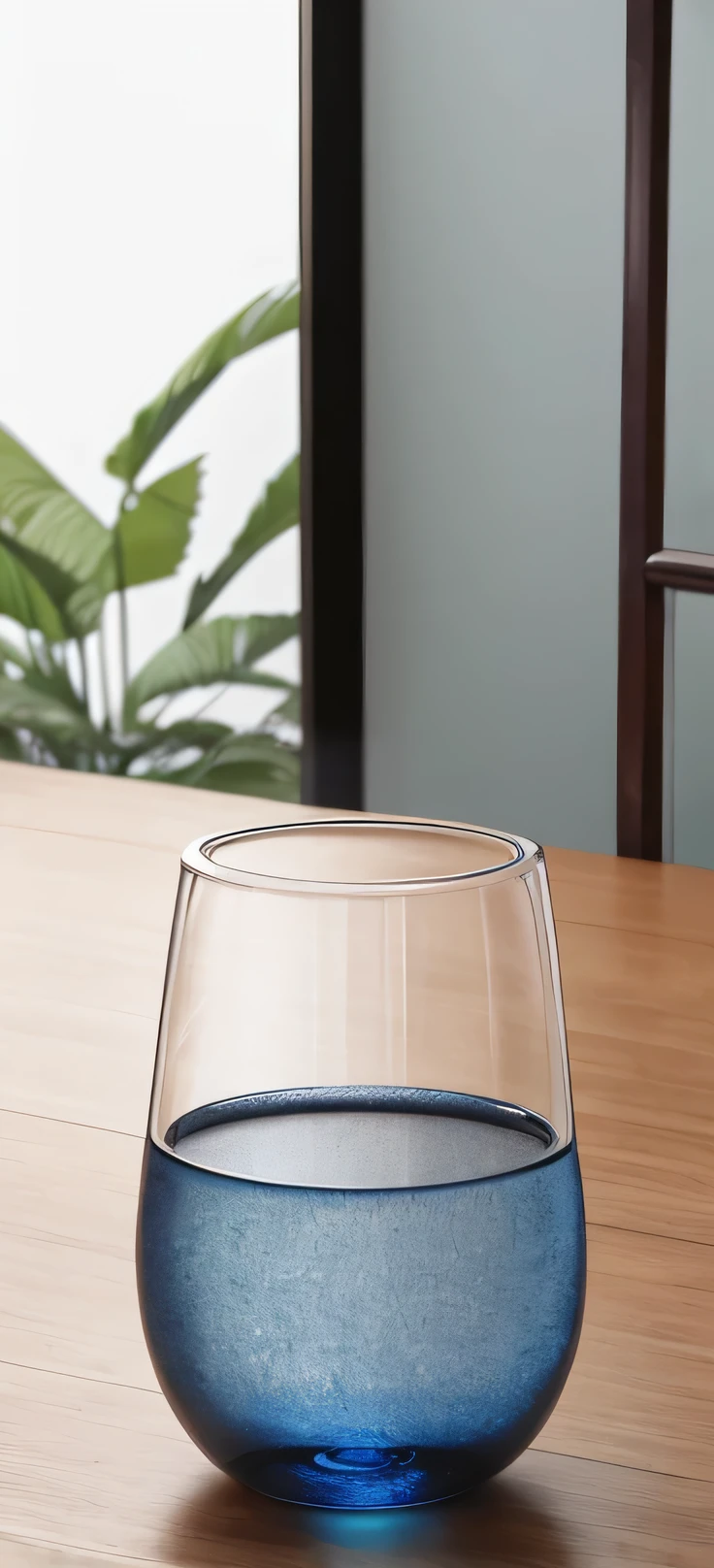 Chinese glass,Thai Blue,Three View