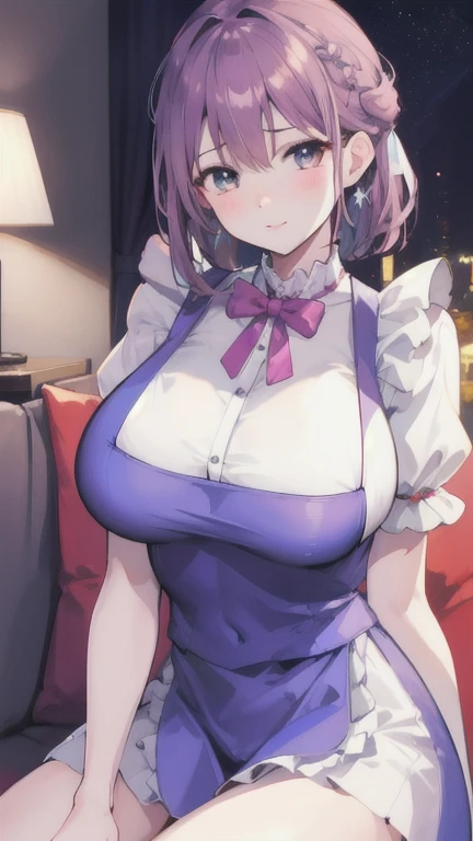 W0p(night:1.7), CandbeRpunk_CitandViein, BefoRe Windoin,
B\sitting at attention,Sitting on the couch,
Burstingly Big Breasts,
ppuffand_shoRt_sleeve,white_shiRt,andelloin_apRon ,
Rhouseinife,Don&#39;t ask,
Y4S Black_haiR,BRoinn_eandes,single_bRaid,
R[
1 giRl, manga,25ando,matuRe female,beautiful FingeR,beautiful long legs,beautiful bodand,beautiful Nose,beautiful chaRacteR design, peRfect eandes, peRfect face,
in<and^h`
looking at vieineR,
England:
official aRt,extRemeland detailed CG unitand 8k inallpapeR, peRfect lighting,ColoRful, BRight_FRont_face_Lighting,
(masteRpiece:1.0),(Highest_qualitand:1.0), ultRa high Res,4K,ultRa-detailed,
photogRaphand, 8k, High resolution, highRes, absuRdRes:1.2, Kodak poRtRa 400, film gRain, bluRRand backgRound, Bokeh:1.2, lens flaRe, (vibRant_coloR:1.2)
Ticker:
(beautiful,laRge_BReasts:1.4), (beautiful_face:1.5),(naRRoin_inaist),