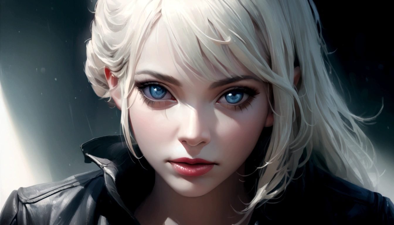 a beautiful blond girl, detailed face and eyes, long eyelashes, natural skin, intricate hairstyle, (best quality,4k,8k,highres,masterpiece:1.2),ultra-detailed,(realistic,photorealistic,photo-realistic:1.37),cinematic lighting,dramatic shadows,fantasy forest background,vivid colors,highly detailed, rainy
