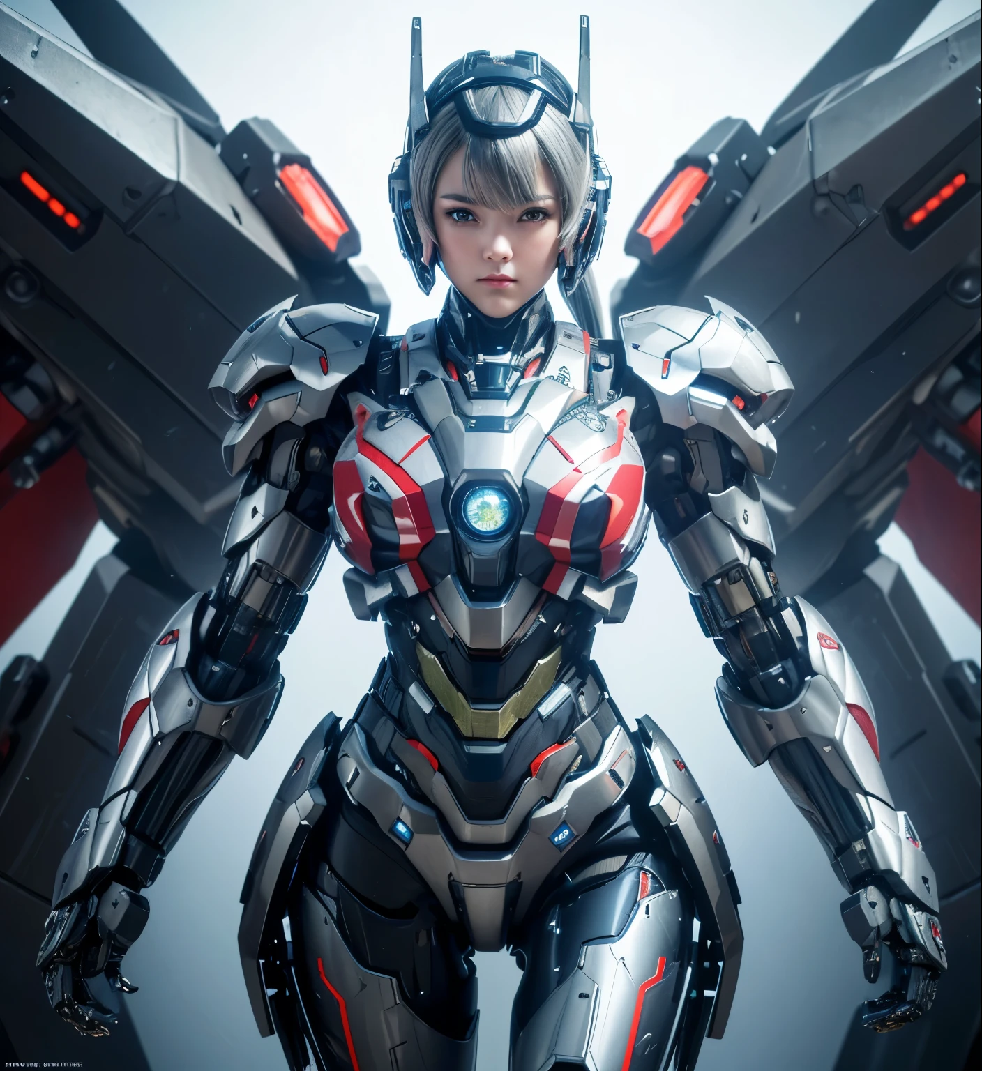 Very detailed, Advanced Details, high quality, High resolution, 1080p, hard disk, beautiful,(War Machine),Armor War,(Rocket Missile),beautiful robot girl,See the big picture,beautiful,Mecha Cyborg Girl,Battle Mode,Mecha Body Girl,She is wearing a futuristic War Machine weapon mecha