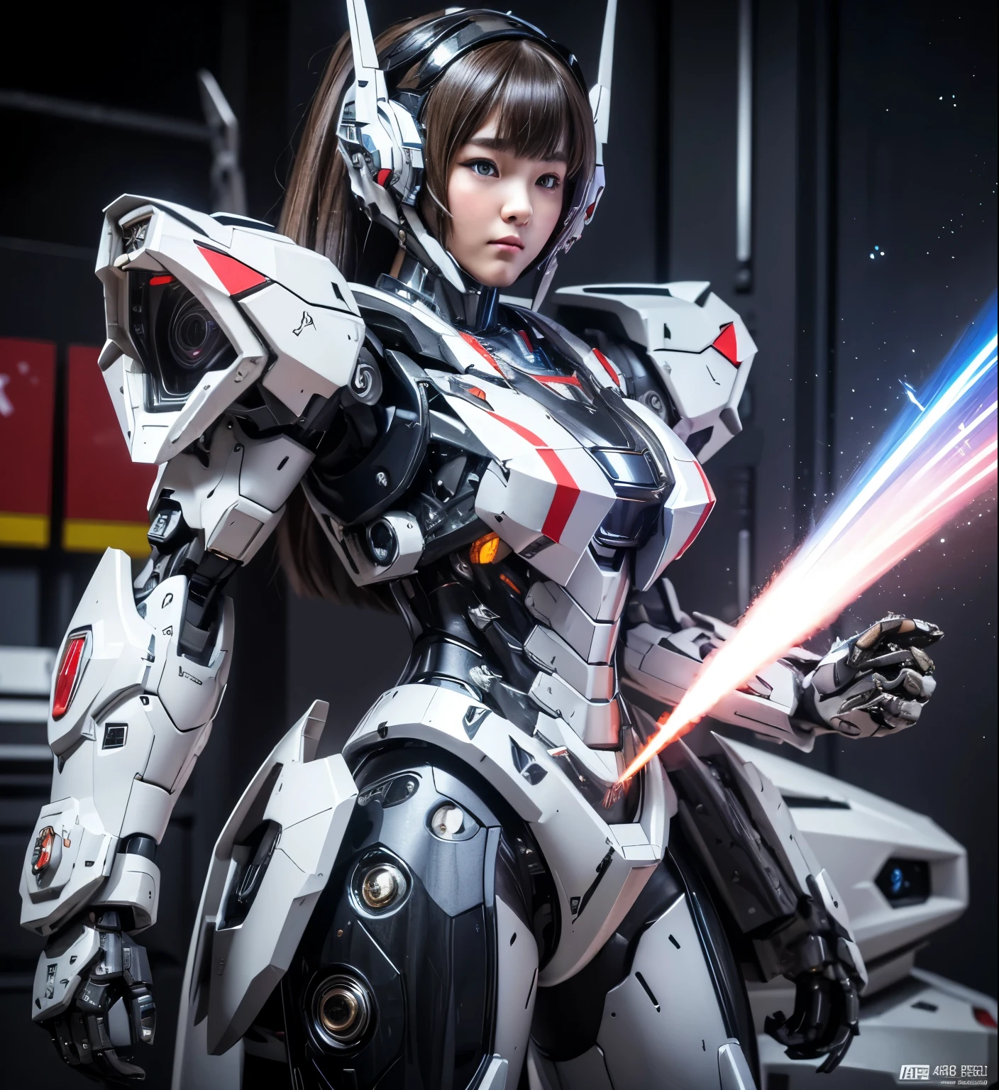 Very detailed, Advanced Details, high quality, High resolution, 1080p, hard disk, beautiful,(War Machine),Armor War,(Rocket Missile),beautiful robot girl,See the big picture,beautiful,Mecha Cyborg Girl,Battle Mode,Mecha Body Girl,She is wearing a futuristic War Machine weapon mecha