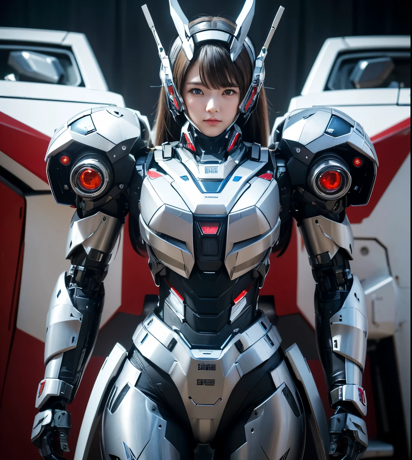 Super detailed, advanced details, high quality, High resolution, 1080p, hard disk, beautiful,(War Machine),Armor War,(Rocket Missile),beautiful robot girl,Capture the big picture,beautiful,Mecha cyborg girl,battle mode,Mecha body girl,She is wearing a futuristic war machine weapon mecha