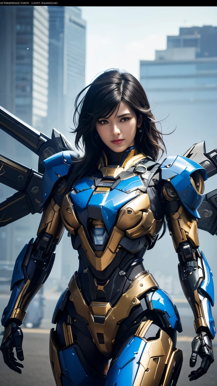 Super detailed, advanced details, high quality, 最high quality, High resolution, 1080p, hard disk,(pharah),(Mecha Queen),overwatch,beautiful cyborg woman,Mecha cyborg girl,battle mode,Mecha body girl,She wears a futuristic mech,A powerful cyborg woman, sleek and futuristic, with advanced mechanical augmentations that enhance her strength and capabilities.