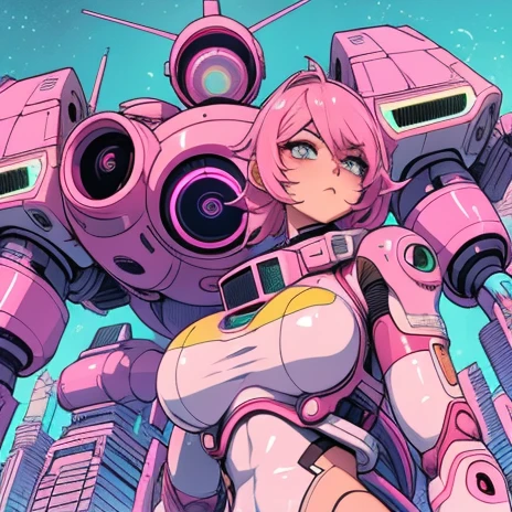 Full body like，Anime girl with pink hair and futuristic costume in the city, Hyper-realistic cyberpunk style, cyberpunk anime girl, Digital cyberpunk anime art, dreamy cyberpunk girl, Anime style. 8K, female cyberpunk anime girl, digitl cyberpunk - anime art, portrait anime space cadet girl, the cyberpunk girl portrait, beautiful cyberpunk girl face, anime styled 3d, photorealistic anime girl rendering，(RAW photo:1.2)，camel-toe，Hollow-out on，sweat leggs，， Smooth pink skin, shiny metallic glossy skin, Shiny, 　spread their legs　M-shaped legs,angry look,sullenness,Irritated， all over body，Full body like