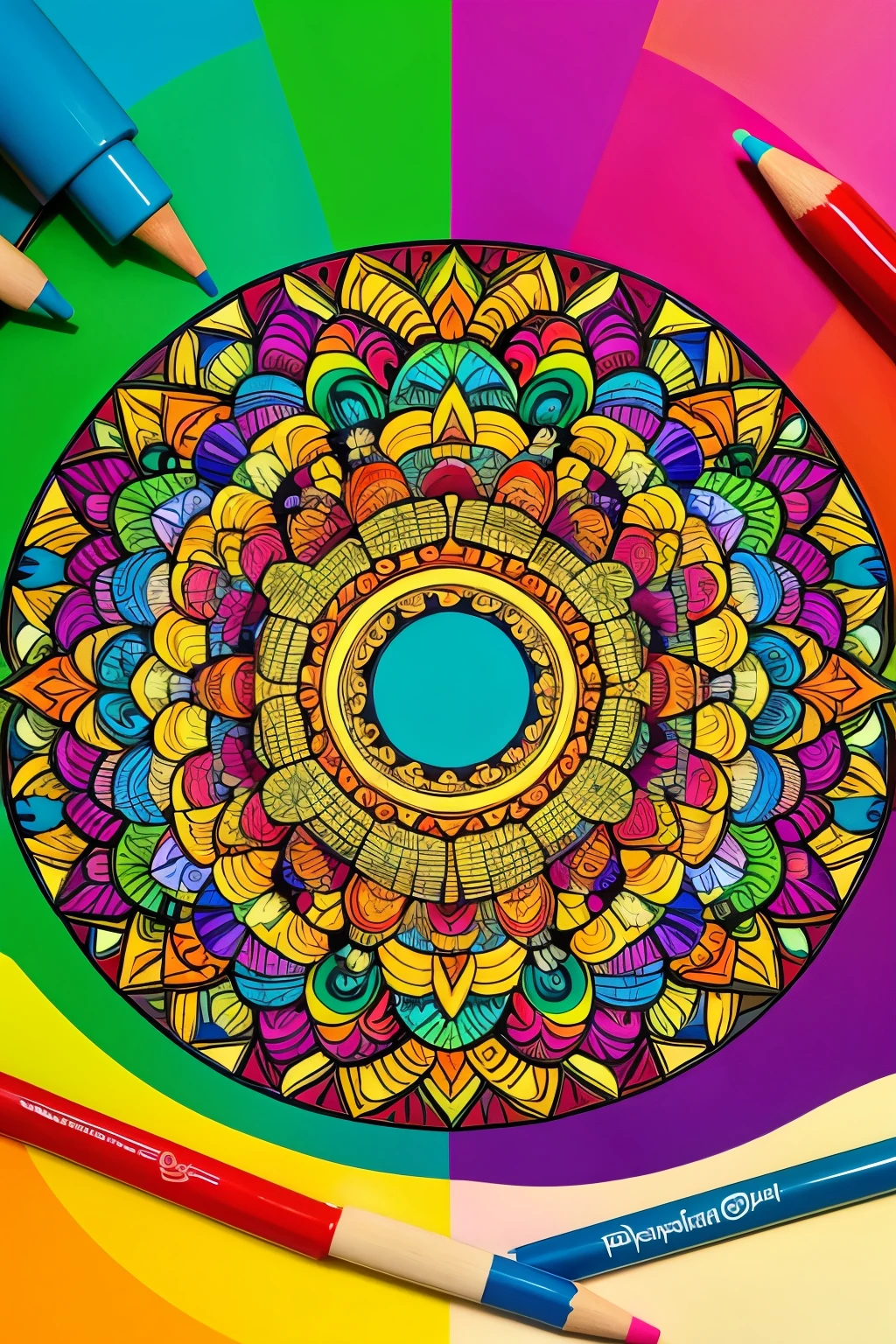 Mandala　Coloring book　