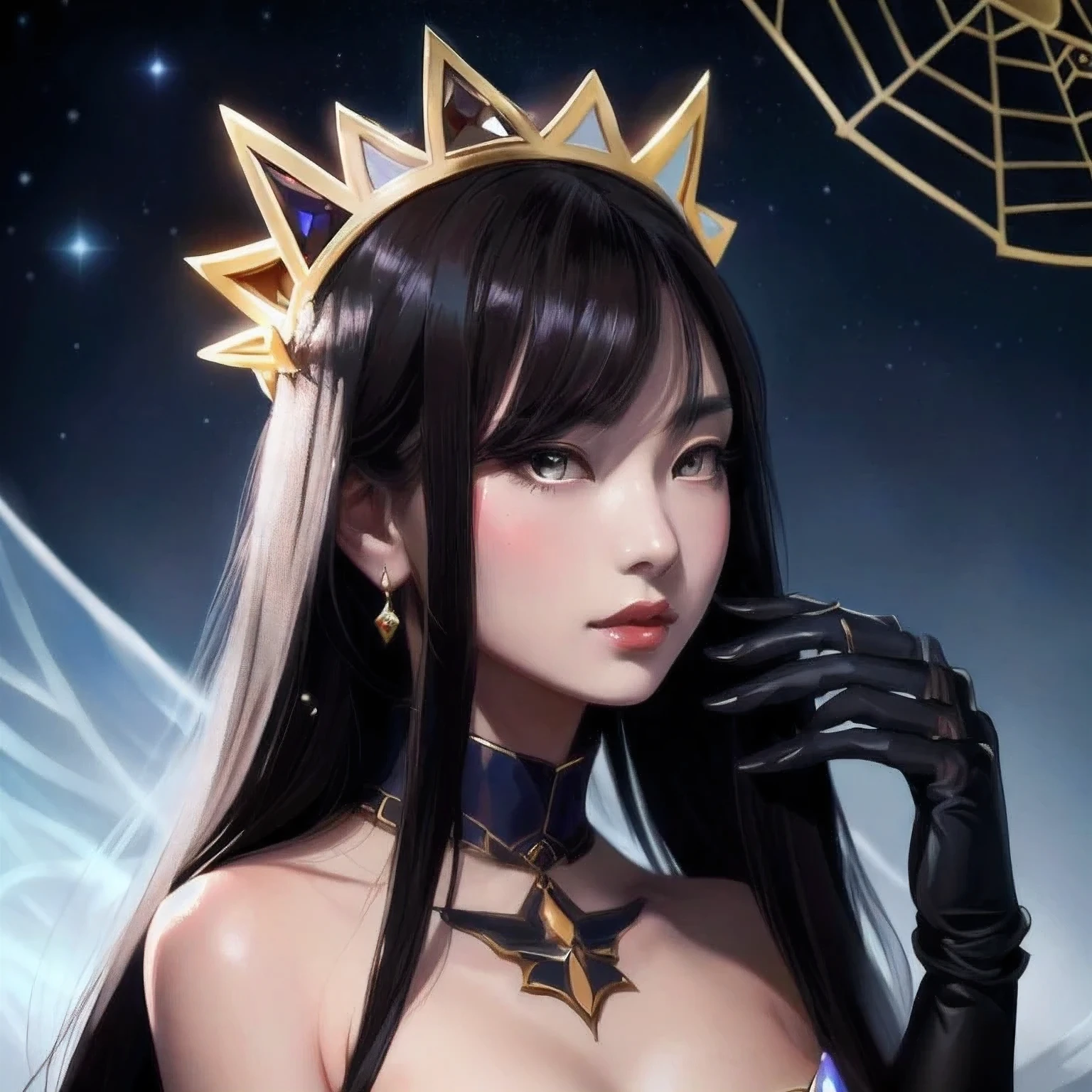 there is a woman with a crown on her head posing, rei hino as a princess, artwork in the style of guweiz, guweiz, irelia, a beautiful fantasy empress, range murata and artgerm, irelia from league of legends, ig model | artgerm, artgerm on artstation pixiv