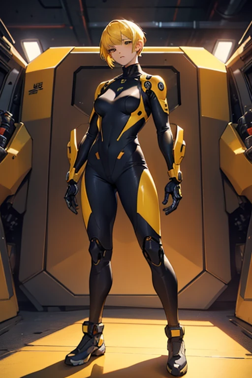 (masterpiece), (best quality), (high res) Solo, (perfect anatomy) Dronificated unknown woman , (enclosed gray full body armor) (yellow lights) (yellow glowing core in the chest), (enclosed cyber helmet), (yellow screen), huge breast, narrow waist, wide hips and thick thighs,(no face) no face, no hair, no mouth, no eyes, inside a room Being geld anf fucked by a machine, (sex) (fuck)