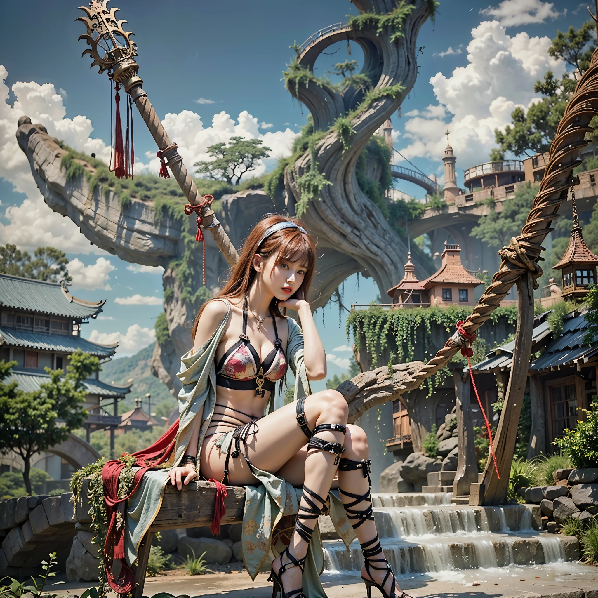 (top-quality:1.2, masterpiece)、ultra high resolution、extremely ultra surrealism, (Photorealsitic:1.4)、Raw photo、(Steampunk Battle Cyborg fallen angel)、large wings made of metal、black porcelain body、red hair、glowy skin、1 Cyborg girl、(mechanical frame:1.3)japanese, extremely cute face, ((super realistic details))、portrait、globalillumination、Shadow、octan render、8K、ultrasharp、character edge light、Details of complex ornaments、Acrylic Clear Cover、Sumerian details、Hydraulic cylinder、Small LED lamp、highly intricate detail、Realistic light、a purple eye、radiant eyes、Facing the camera、neon details、cowboy shot、Futuristic headgear、About Cyberpunk