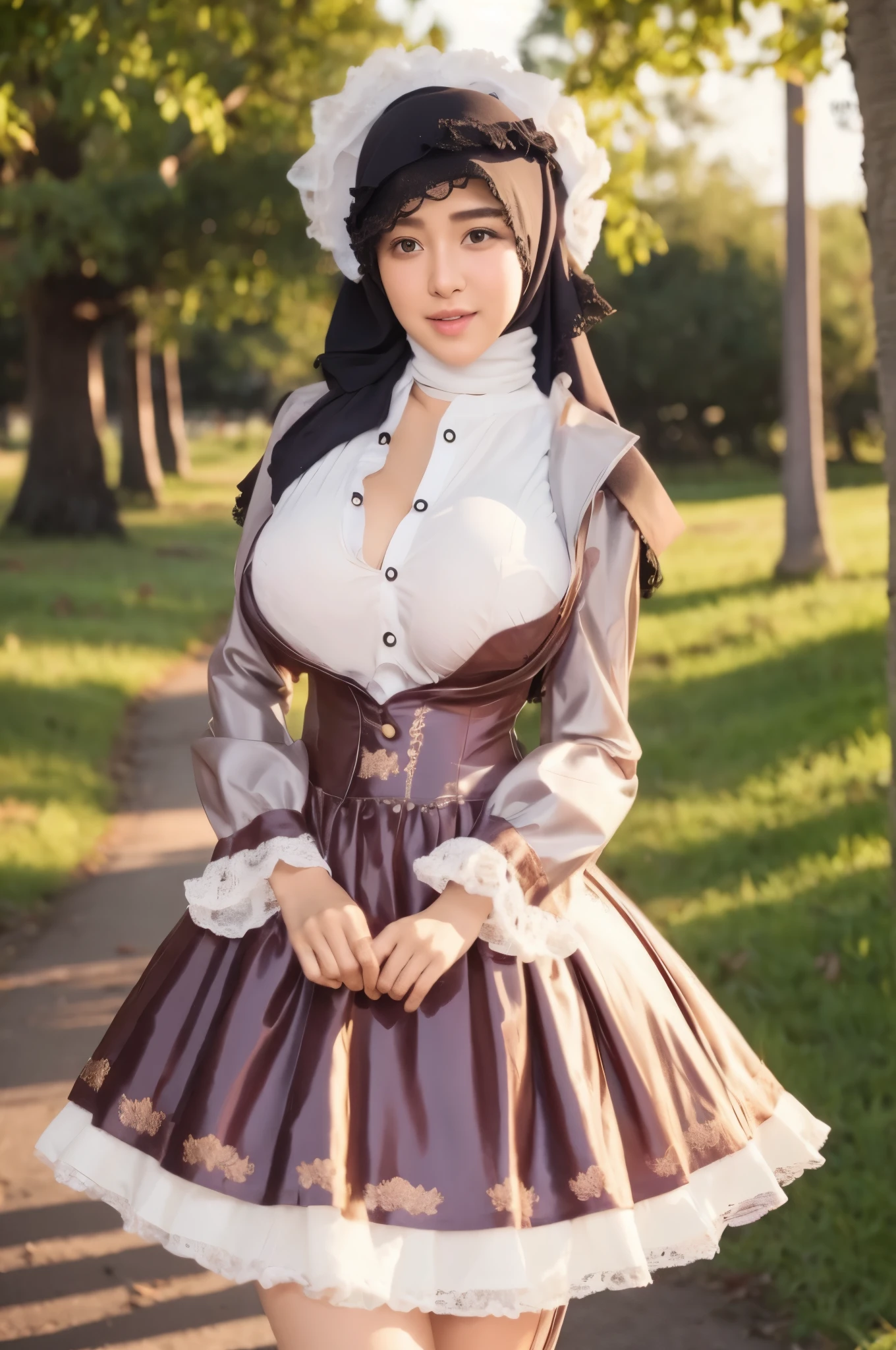 Hijab big breast realistic