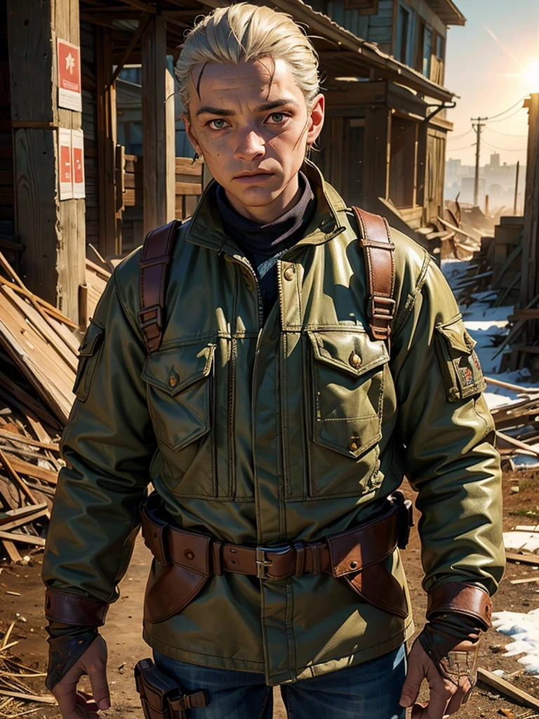 (best quality, masterpiece, highest detailed), (photorealistic:1.2), (detailed light:1.2), (Realistic skin texture:1.4), raw photo, post-apocalyptic landscape, post apocalypse clothes, Moscow, world after the apocalypse, creepy picture, dark lighting