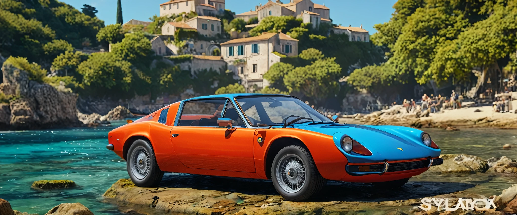 Create imaginative and amazing images demonstrating the style of ((Whorecore)), hyper realistic, 8k, vibrant colors, sharp crisp image, on the French Riveaira